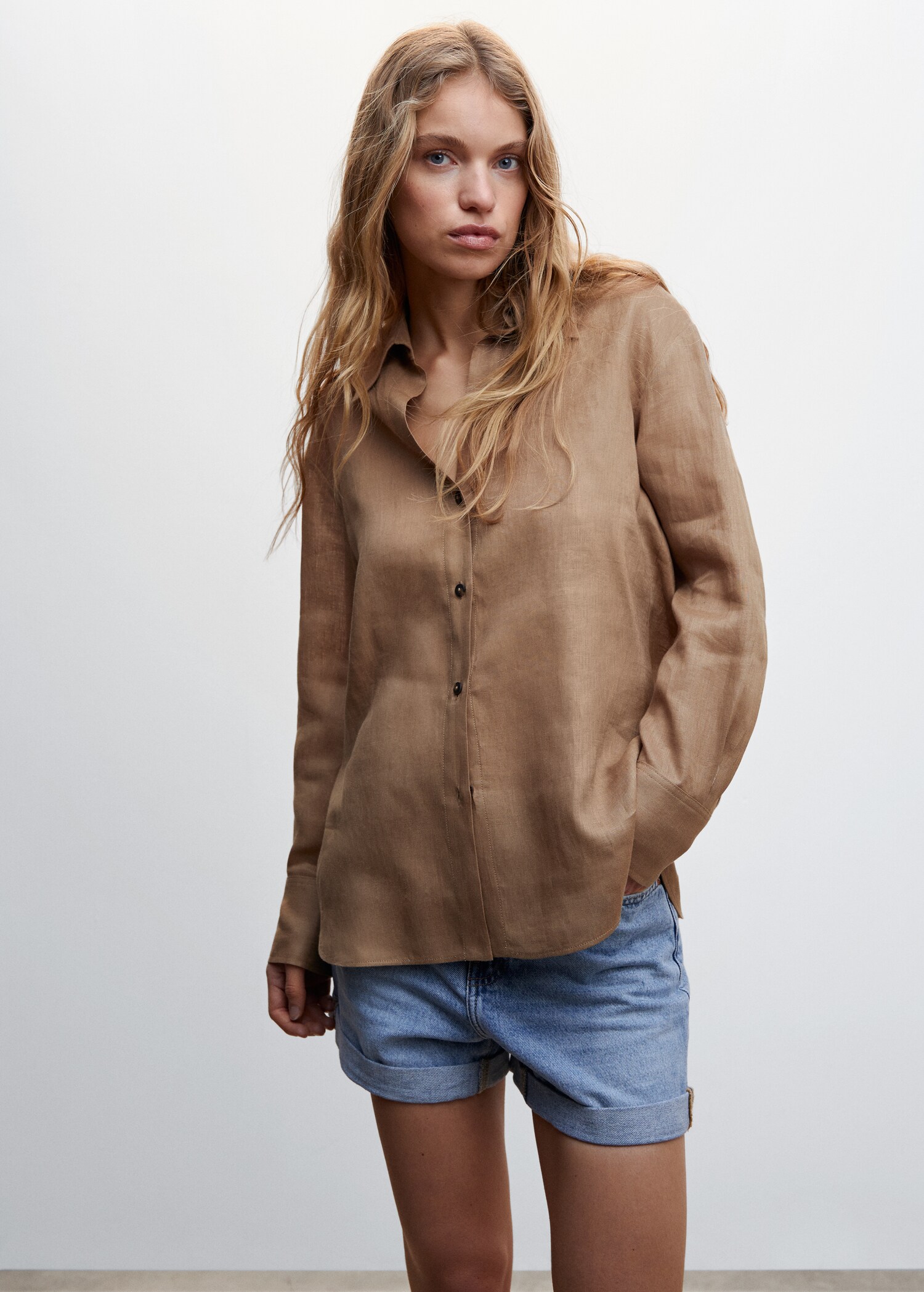 Camisa 100% lino - Plano medio