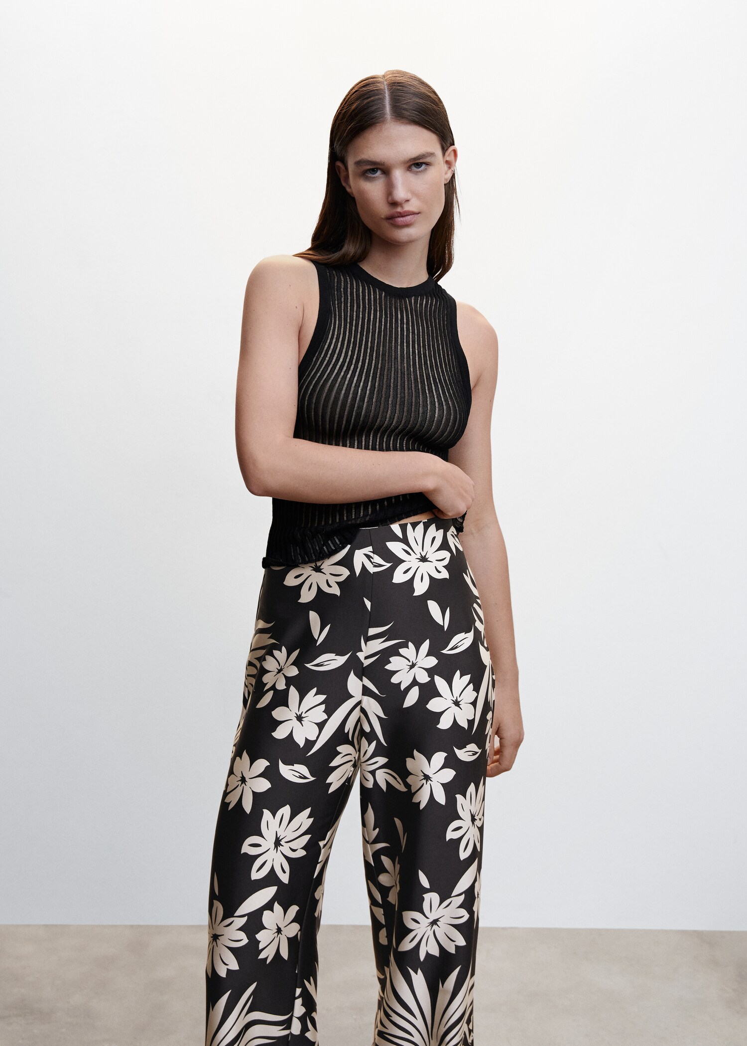 Floral palazzo pants - Details of the article 1
