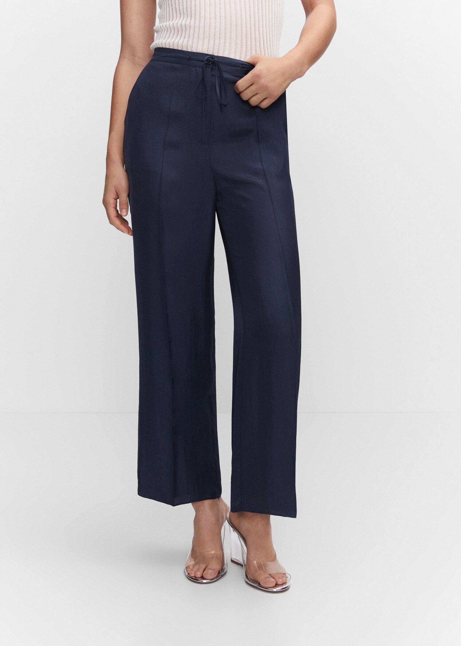 Bow culottes trousers - Medium plane