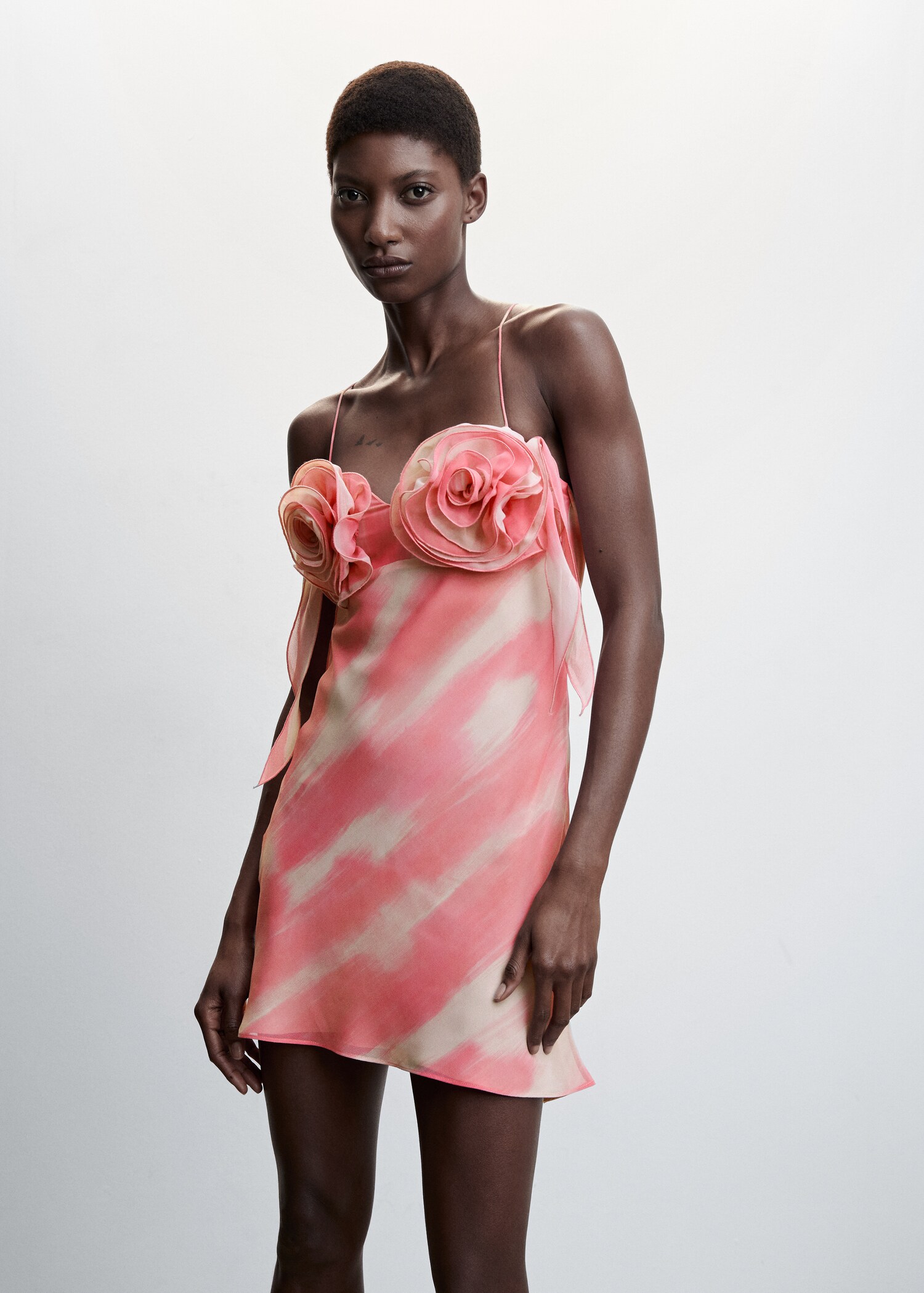 Floral maxi slip dress - Medium plane
