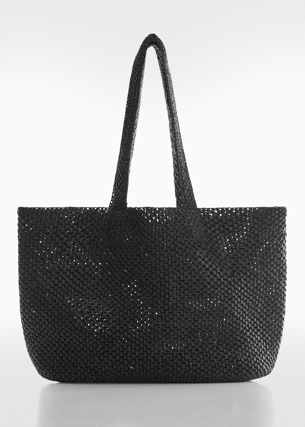Mango black shopper bag sale