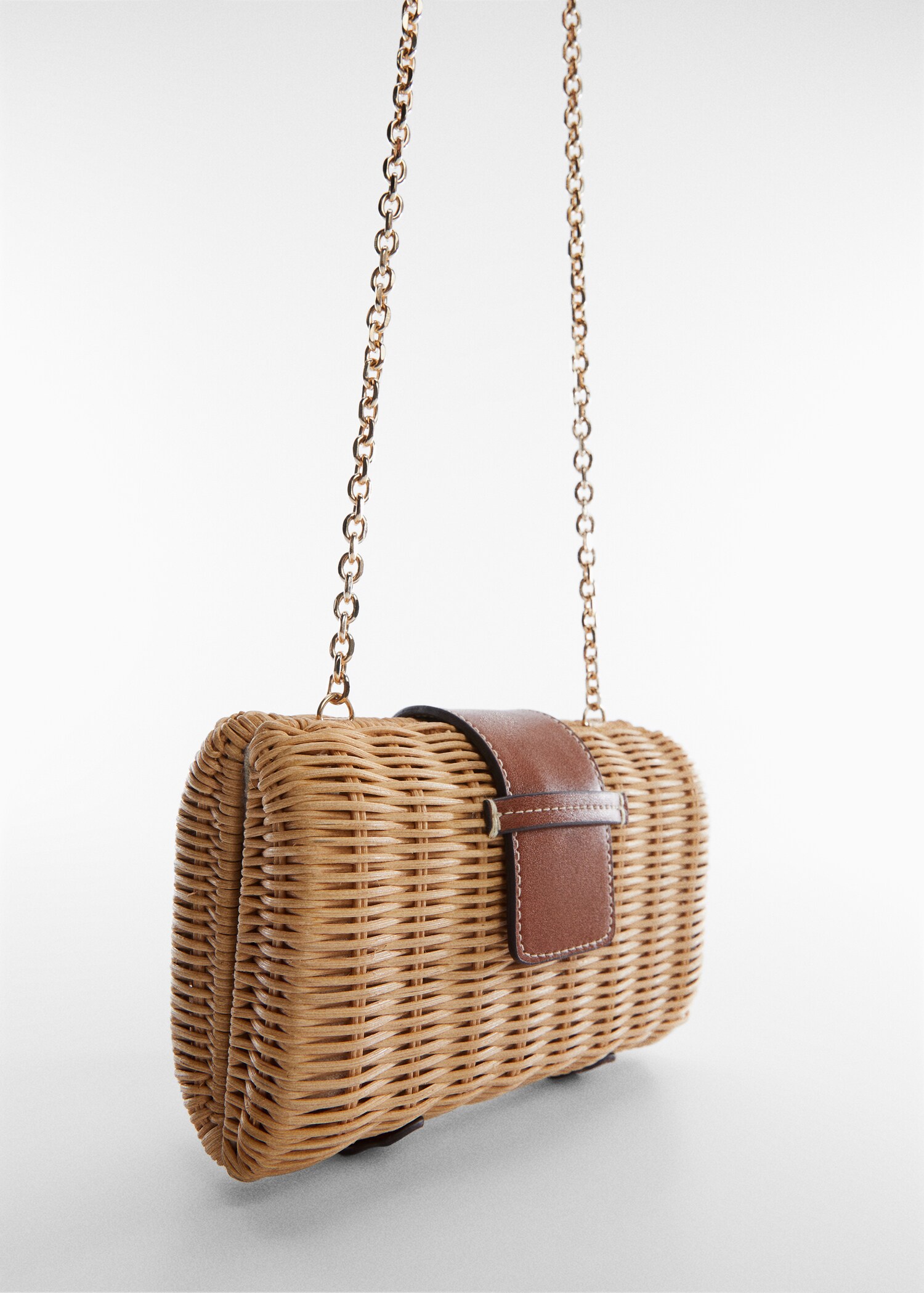 Bolso fibra natural solapa - Plano medio
