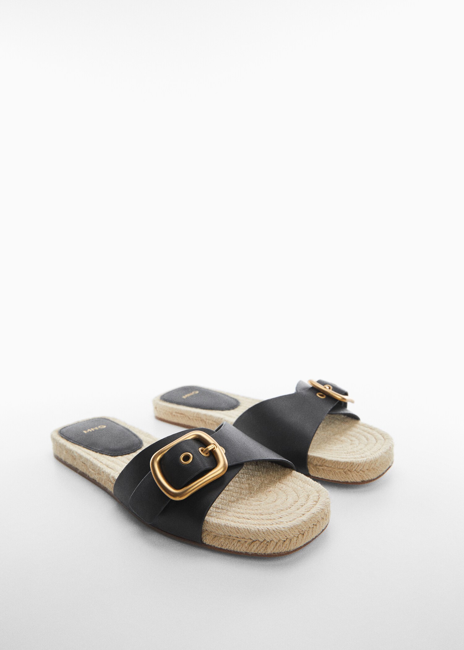 Esparto leather sandals - Medium plane