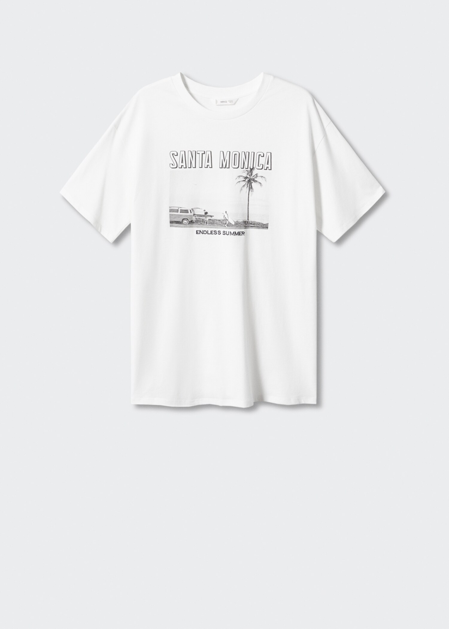 Printed cotton-blend t-shirt - Article without model