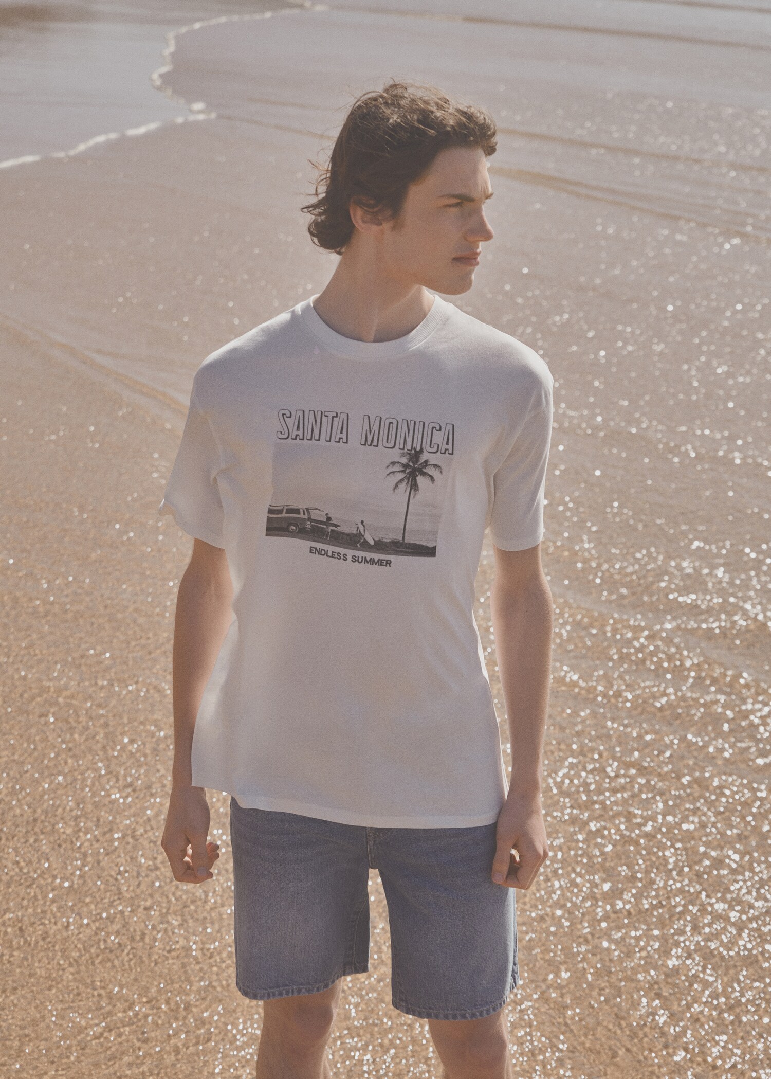 Printed cotton-blend t-shirt - Details of the article 5