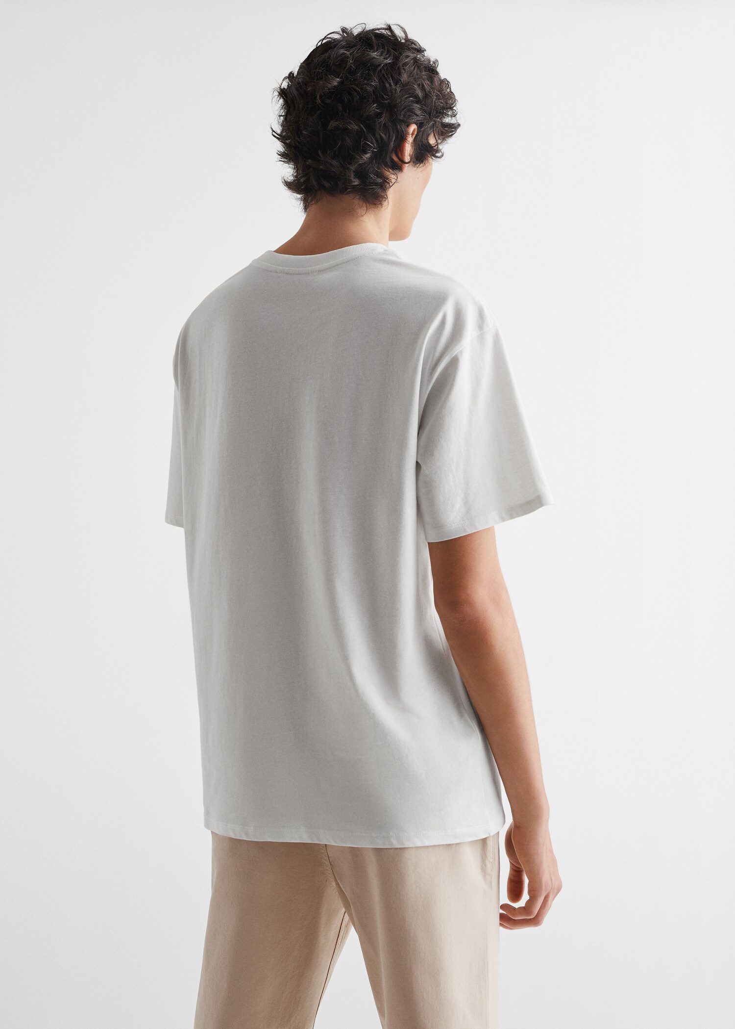 Printed cotton-blend t-shirt - Reverse of the article