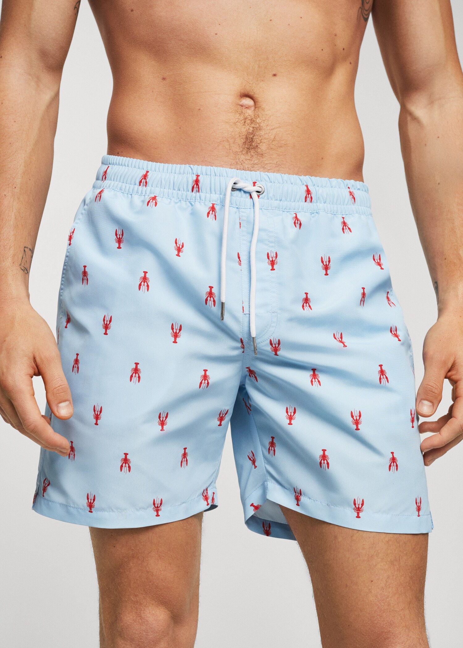 MAN/ Badeshorts mit Lobster-Print - Detail des Artikels 1