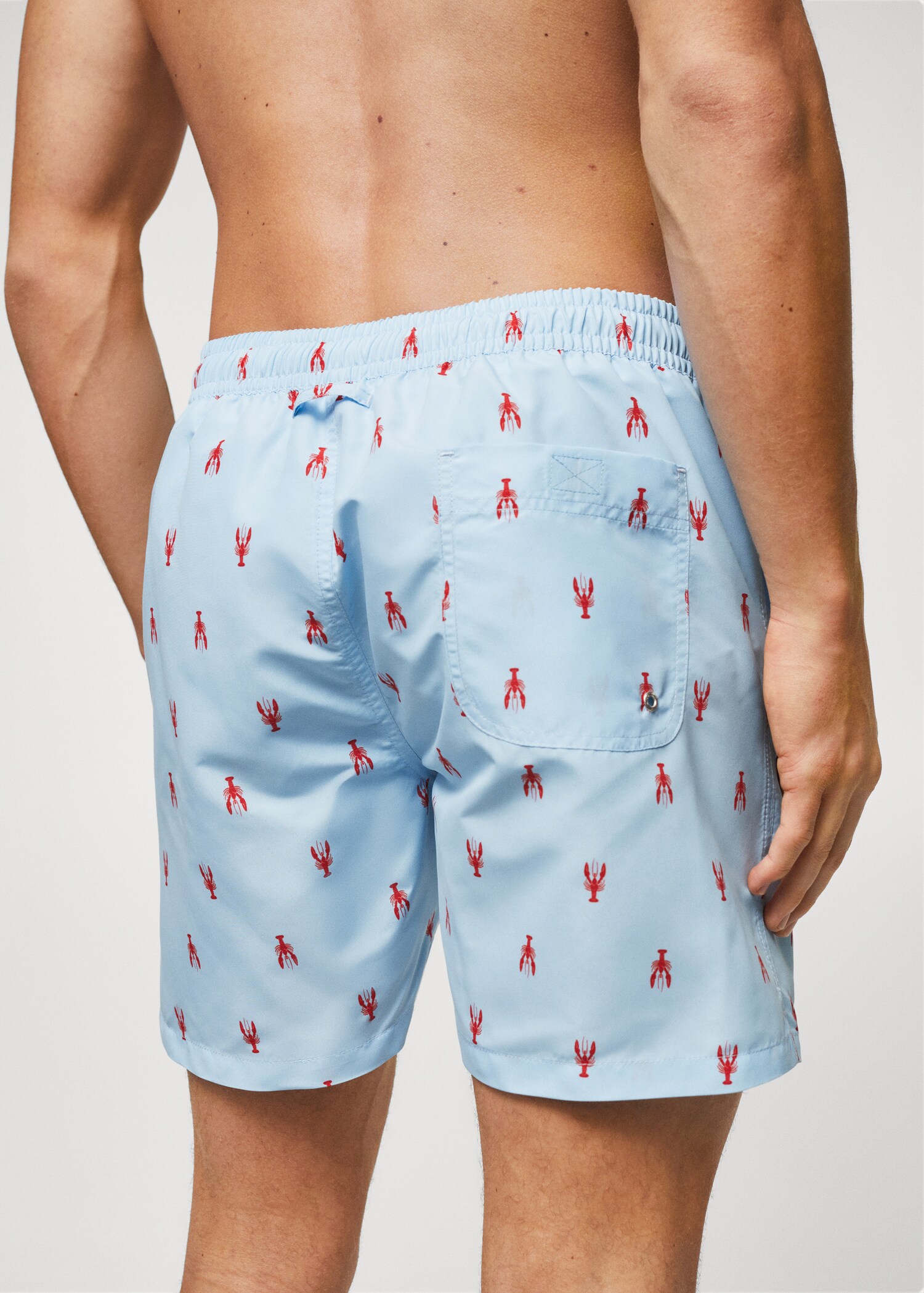 MAN/ Badeshorts mit Lobster-Print - Detail des Artikels 2