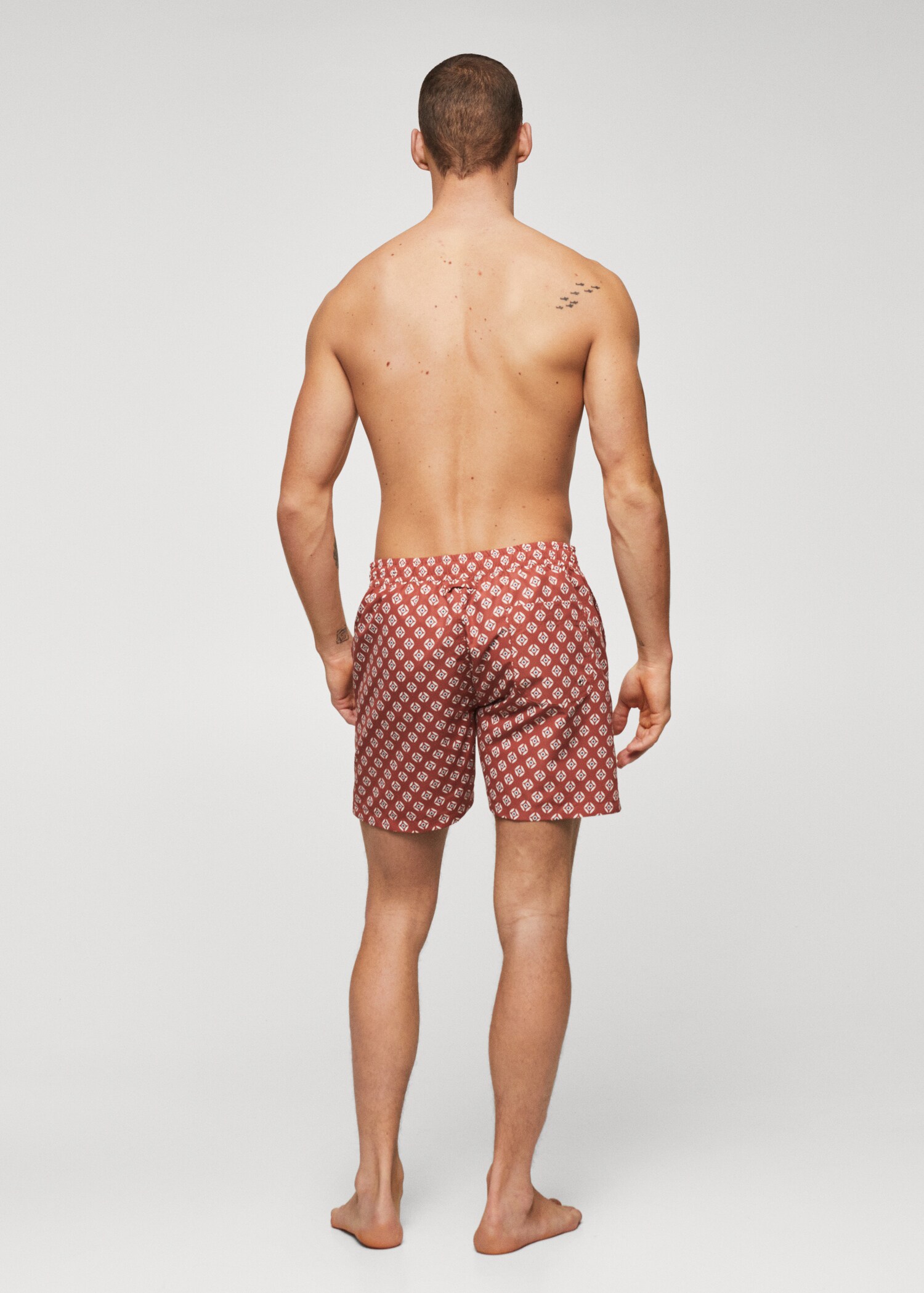 Geometric-print swimsuit - Reverse of the article