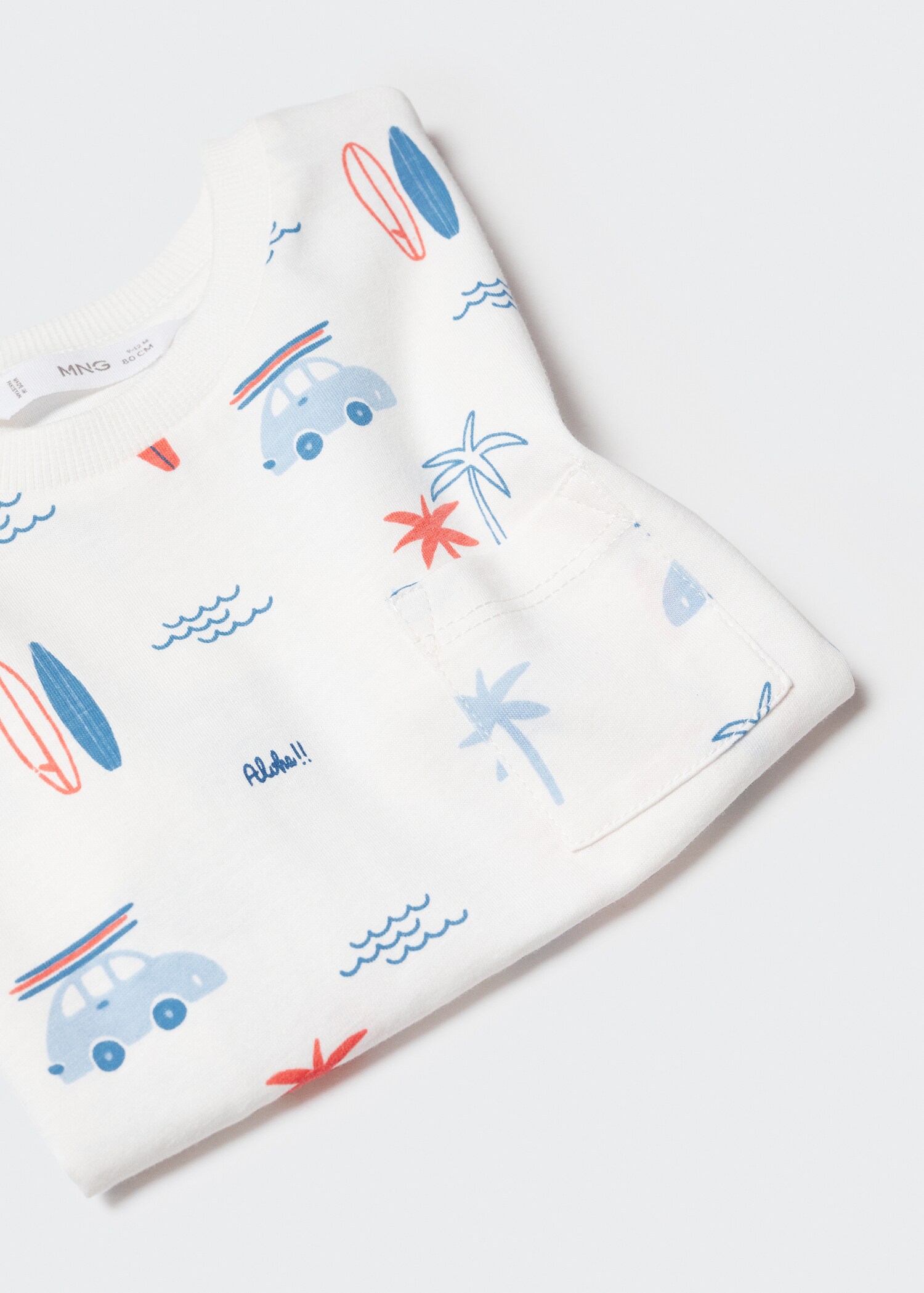 Printed cotton-blend t-shirt - Details of the article 8