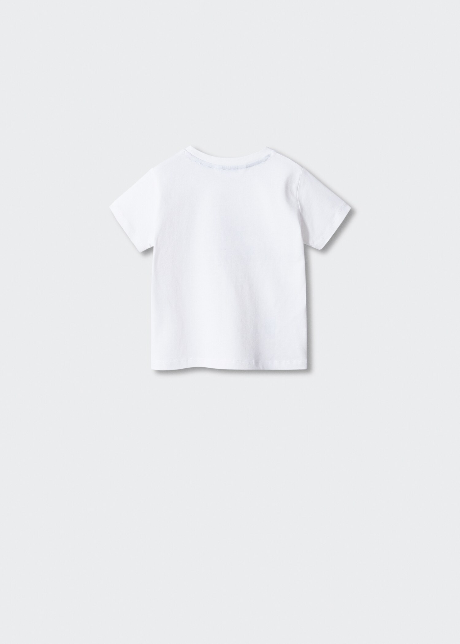 Bedrucktes Baumwoll-T-Shirt - Rückseite des Artikels