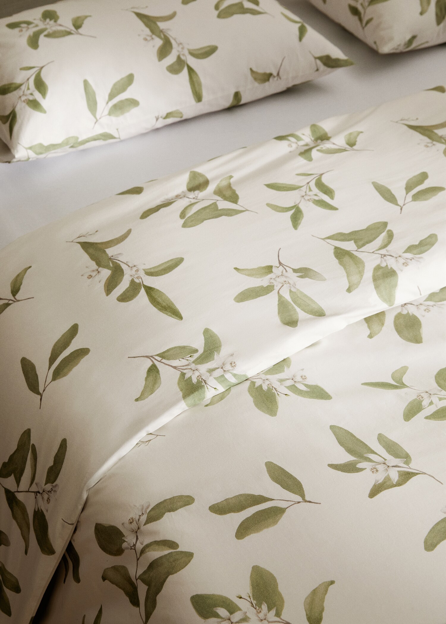 Bettbezug mit Blattmuster für 180 cm Bett - Detail des Artikels 7