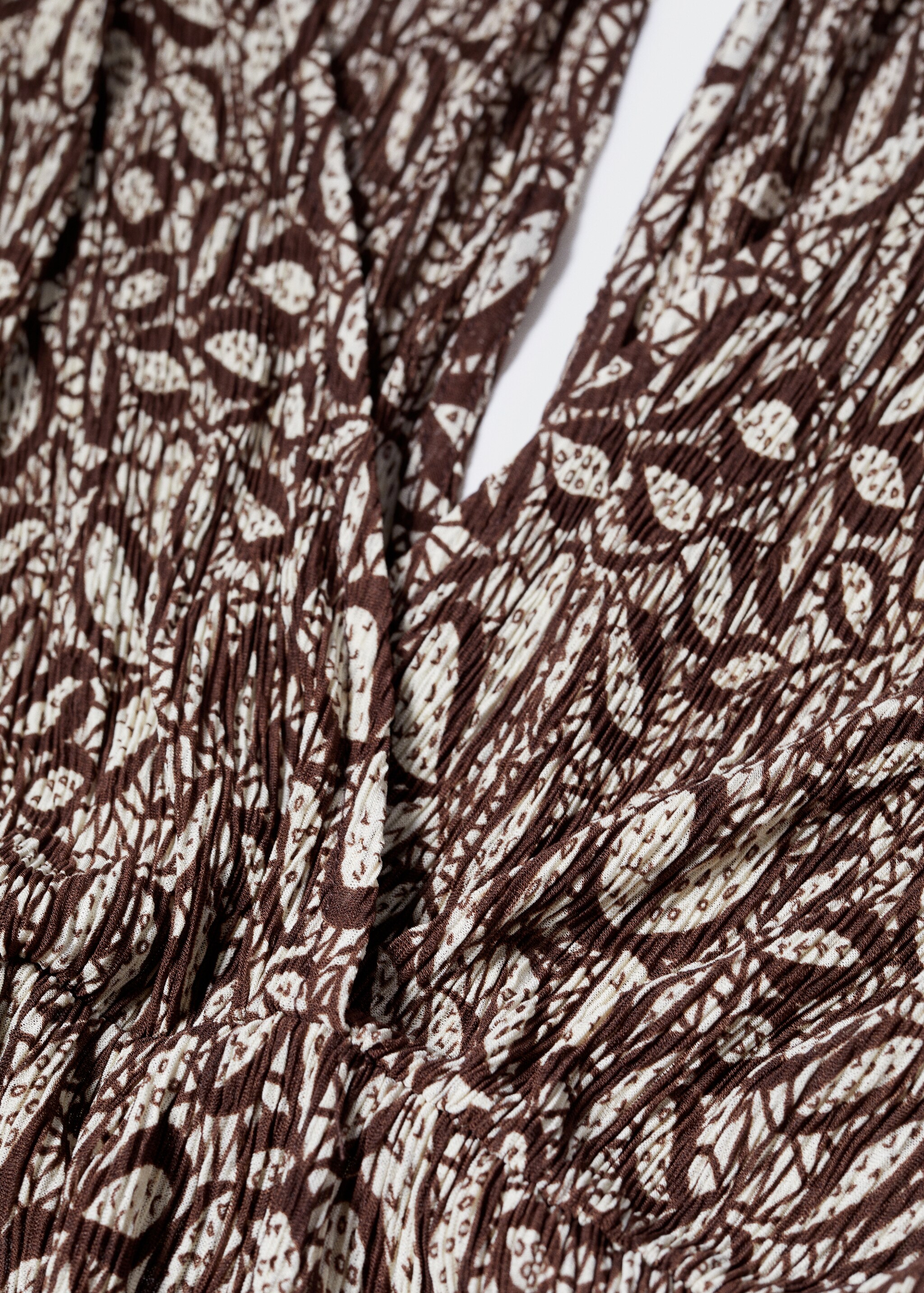 Printed textured dress - Details of the article 8