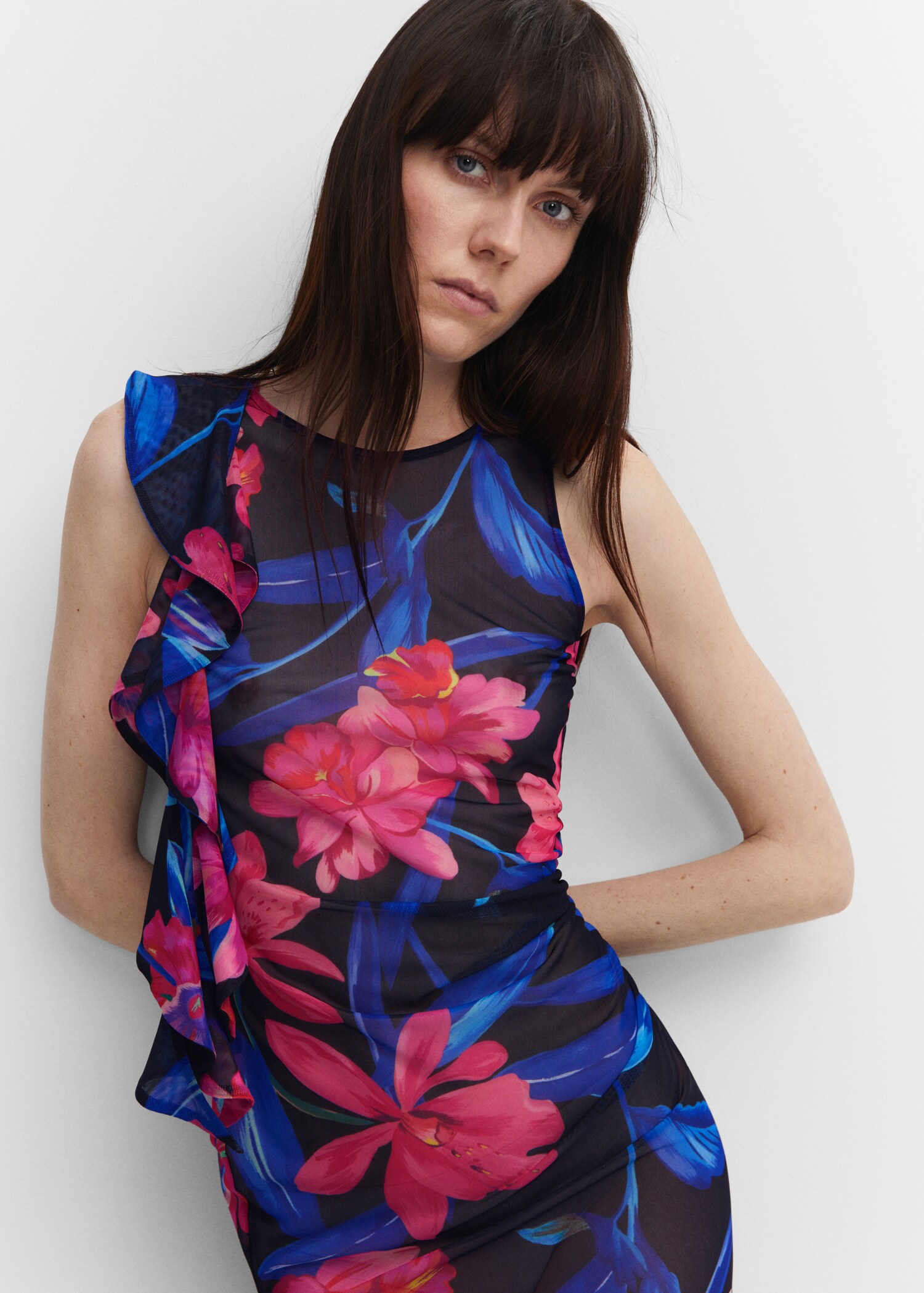 Robe gaze asymétrique volant - Détail de l'article 1