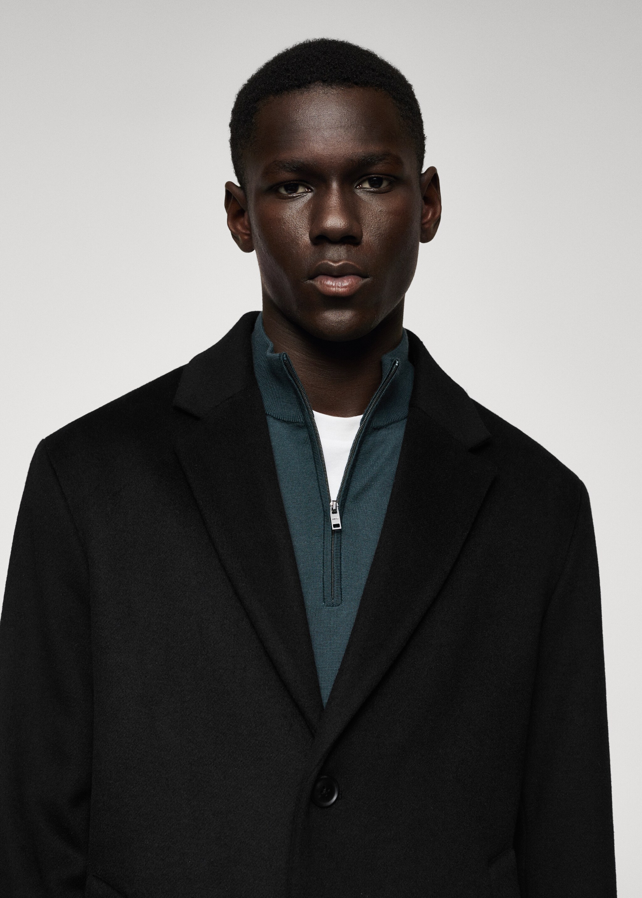 Recycled wool oversize coat - Details of the article 1