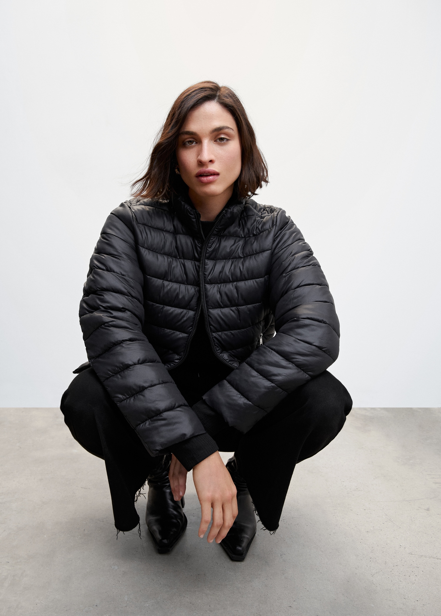 Quilted Coat Mango Outlet Doudoune Femme Pocket Quilted Jacket