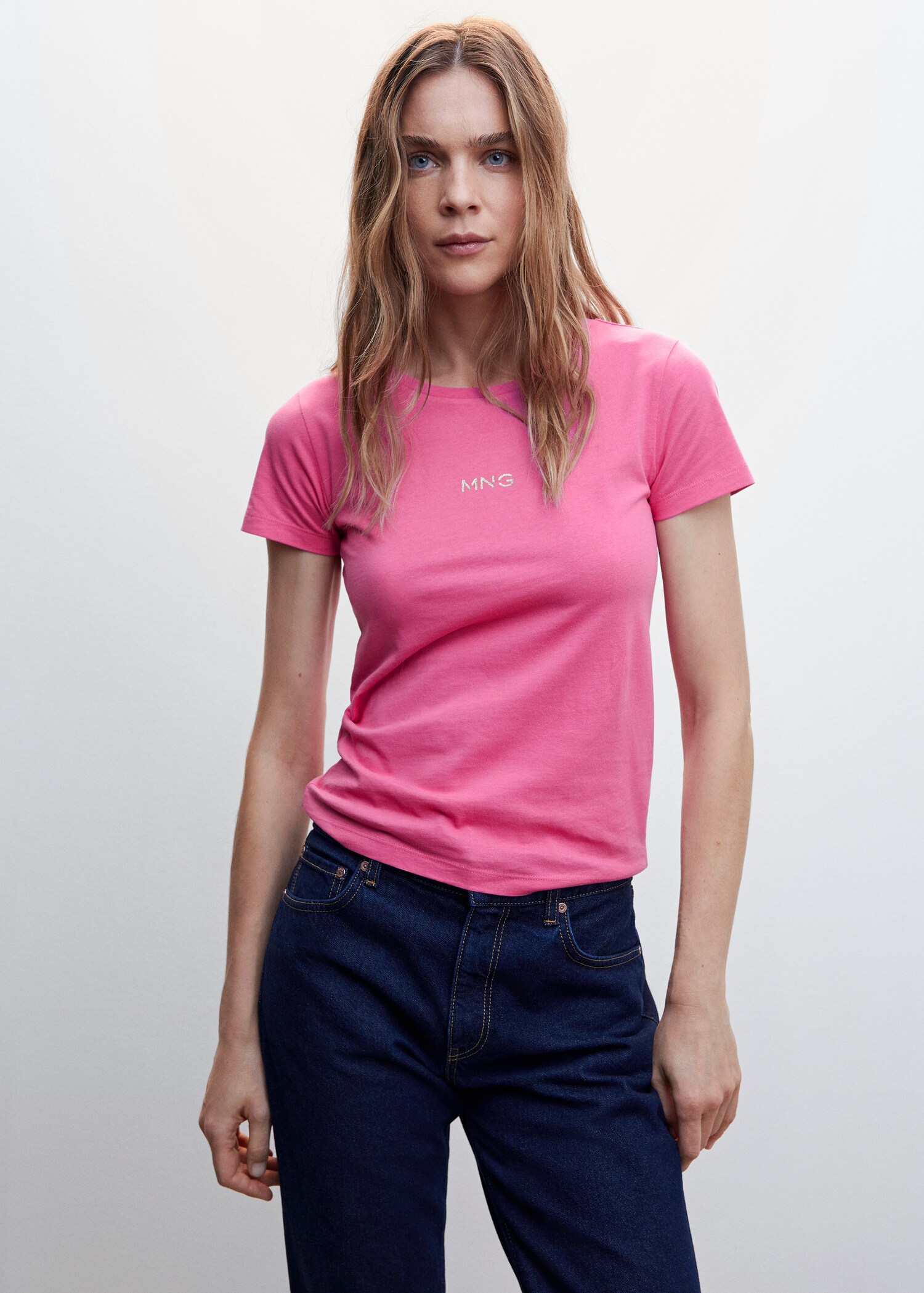 Camiseta algodón logo - Plano medio