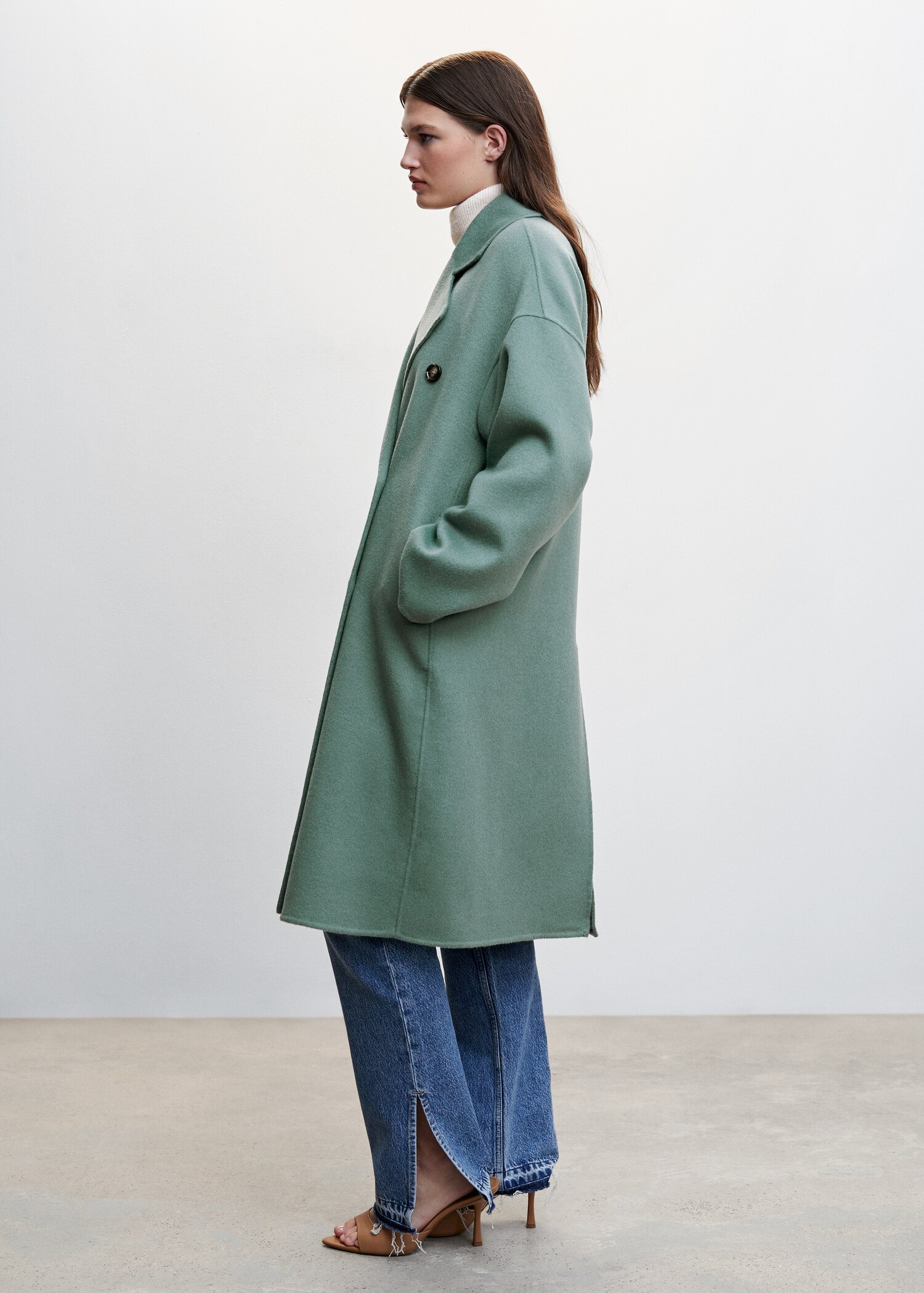Παλτό μαλλί handmade oversize - Λεπτομέρεια του προϊόντος 2