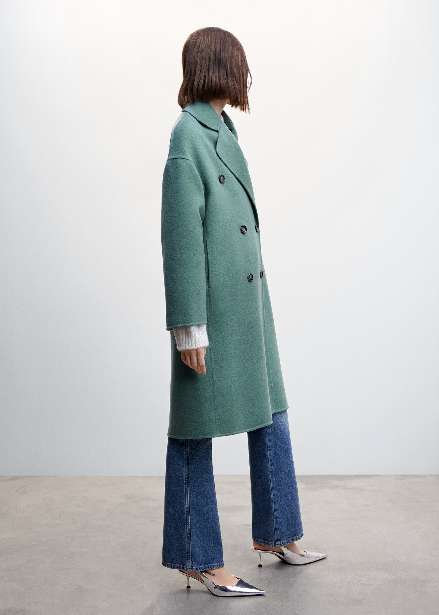 Παλτό μαλλί handmade oversize - Λεπτομέρεια του προϊόντος 6