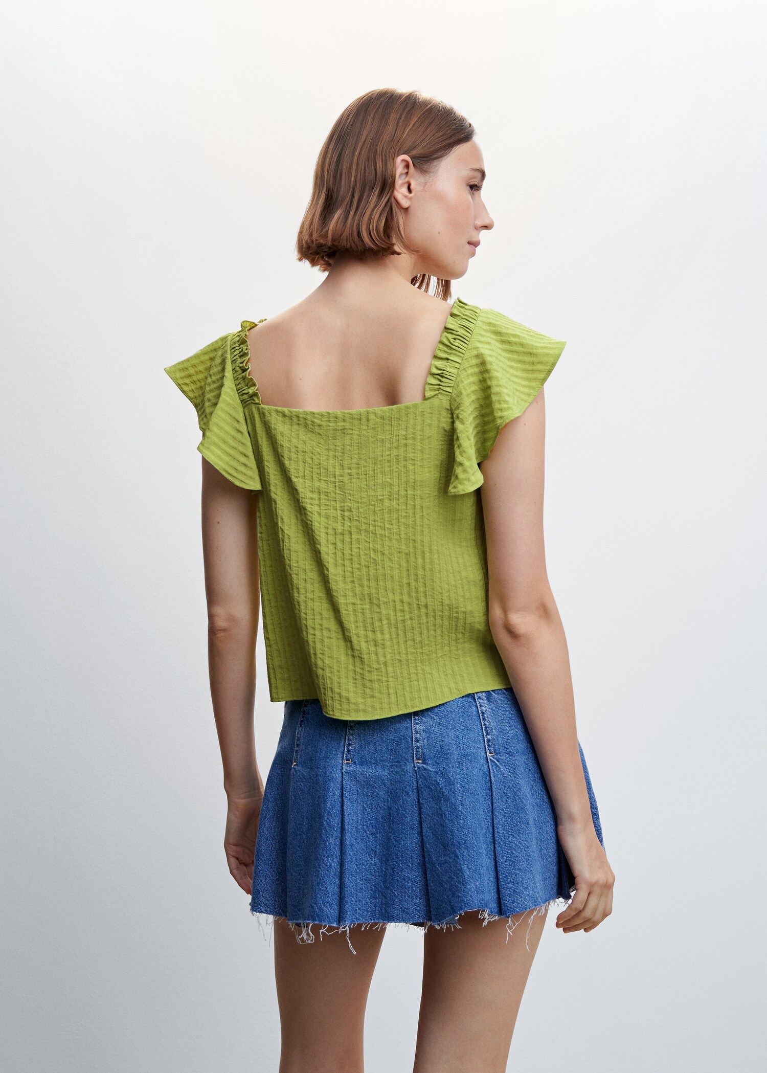 Stripe texture blouse - Reverse of the article