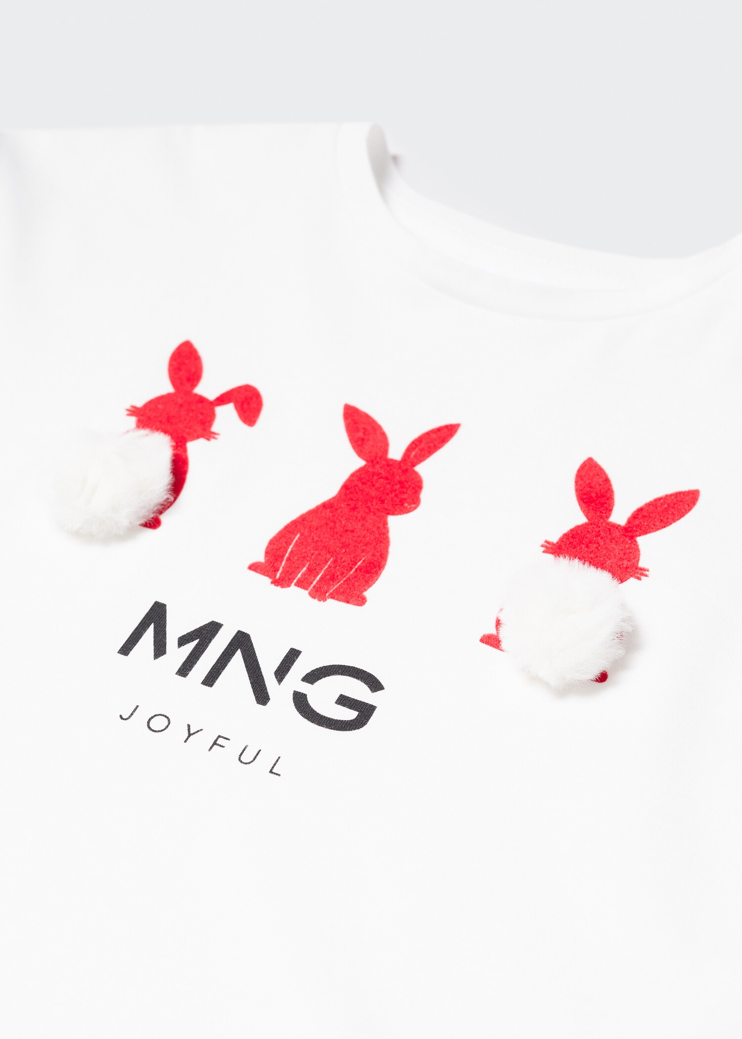Printed pom pom t-shirt - Детальніше про товар 8
