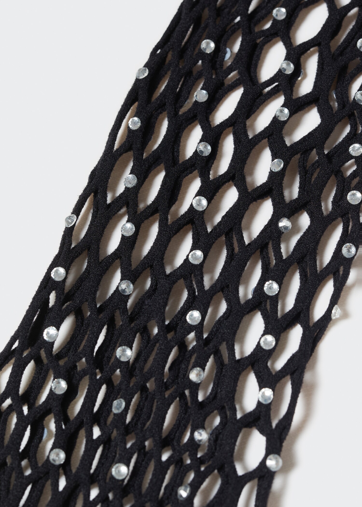 Medias rejilla detalle strass - Plano medio
