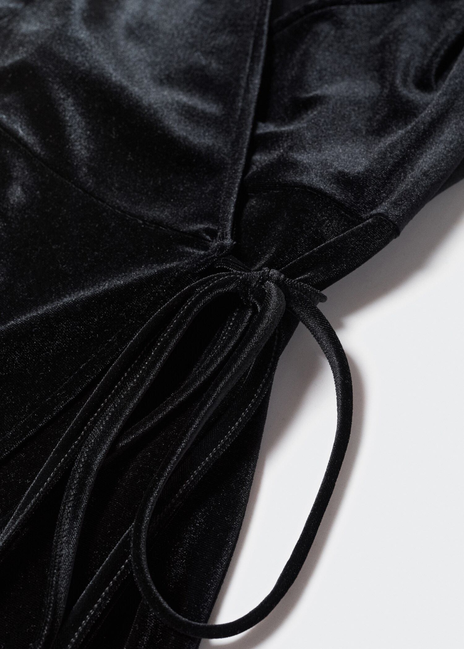 Vestido aterciopelado cordón - Detalle del artículo 8
