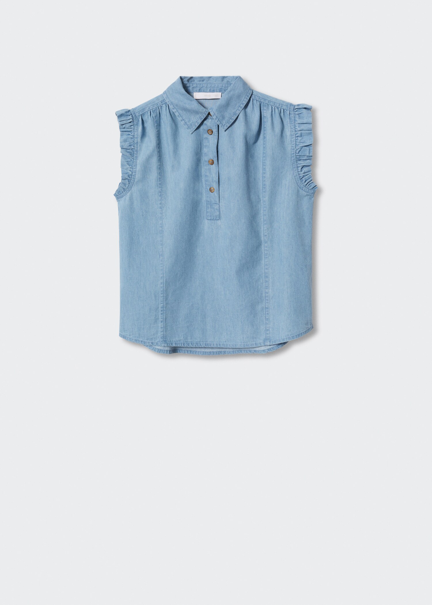 Tencel ruffled blouse - Article without model