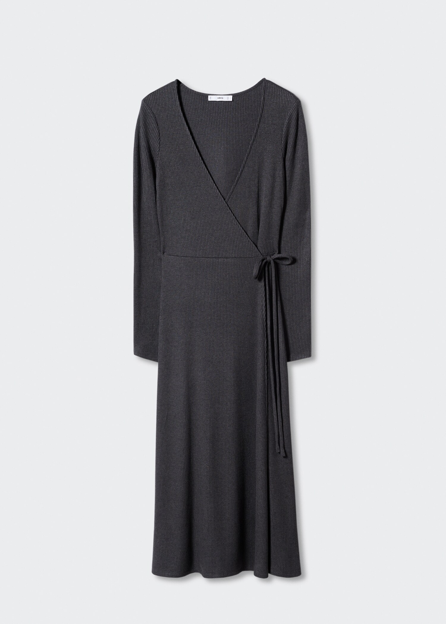 Wrap ribbed dress - Article without model