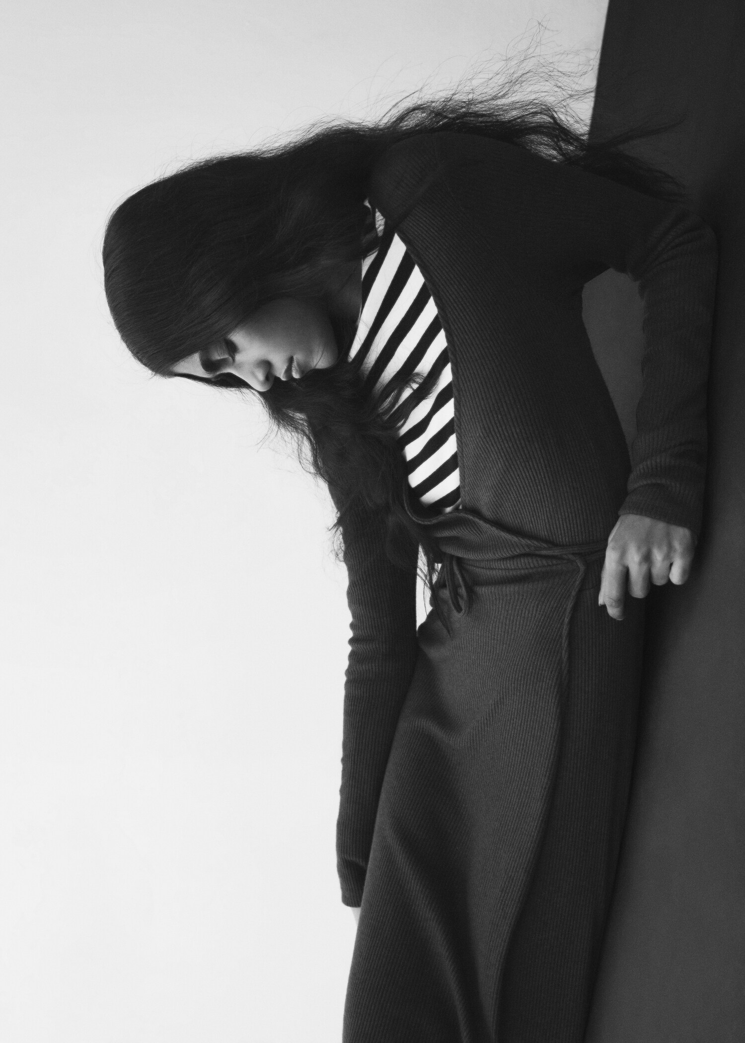 Wrap ribbed dress - Details of the article 6