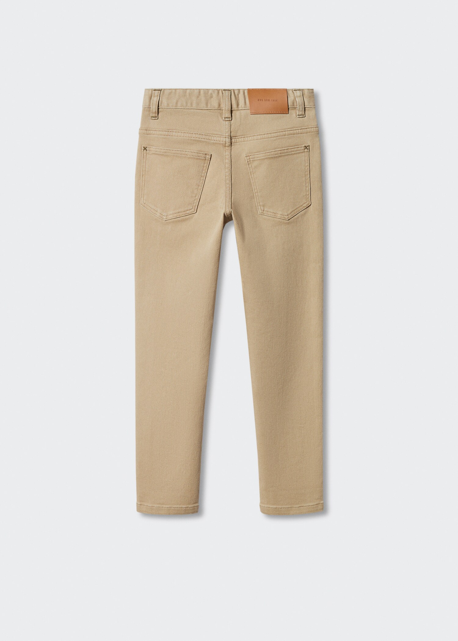 Straight flannel trousers - Reverse of the article