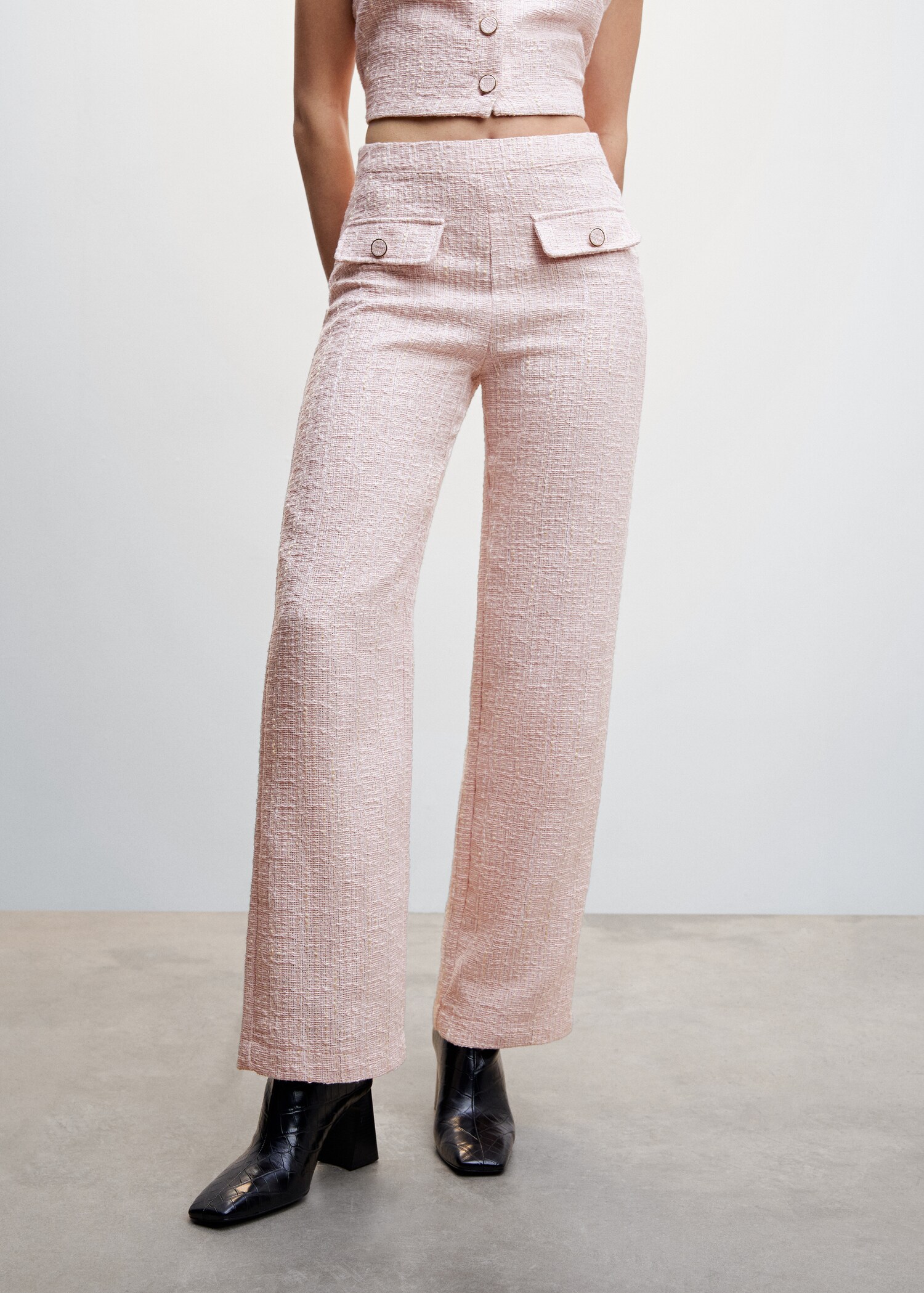 Tweed straight pants - Medium plane