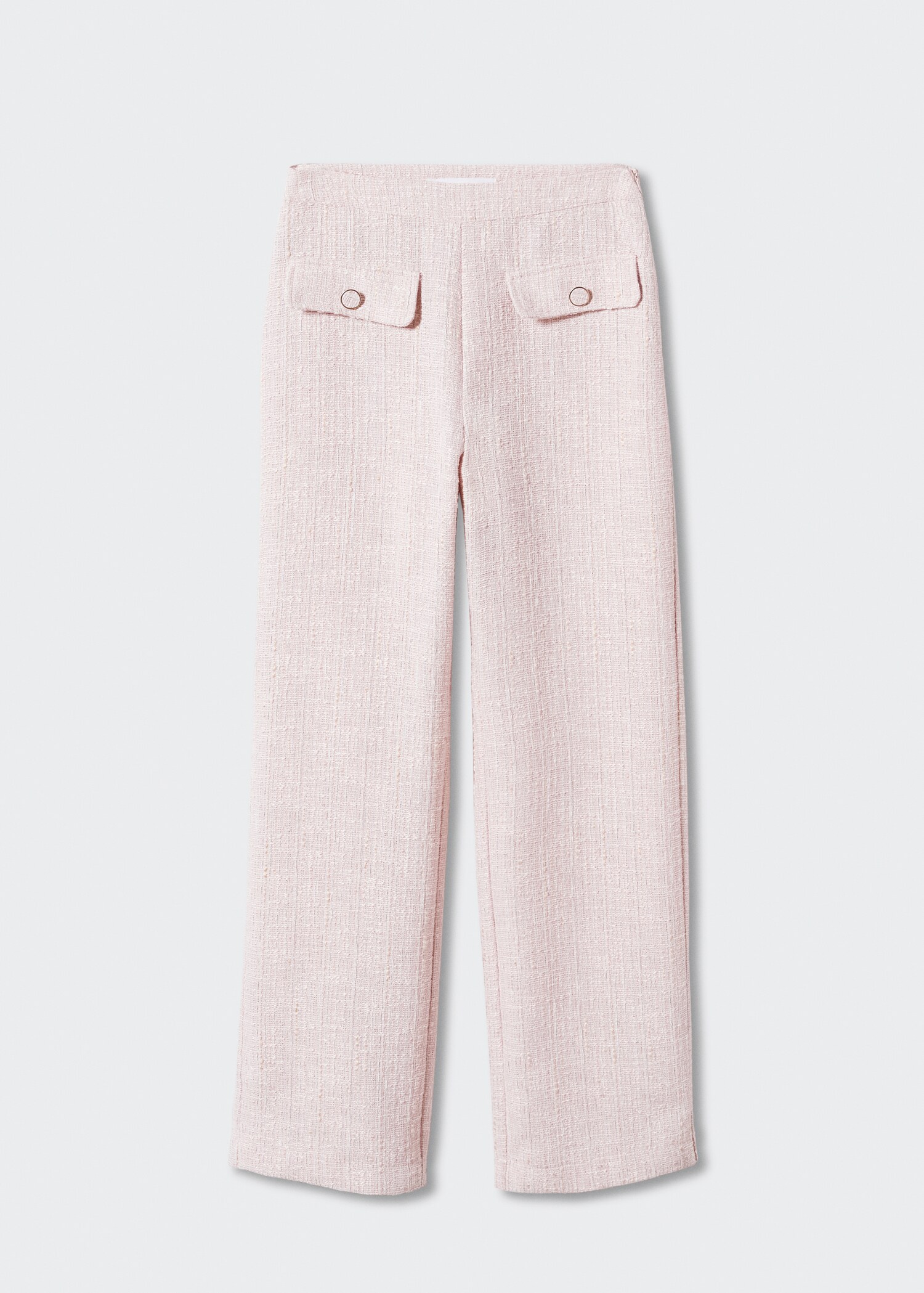 Tweed straight pants - Article without model