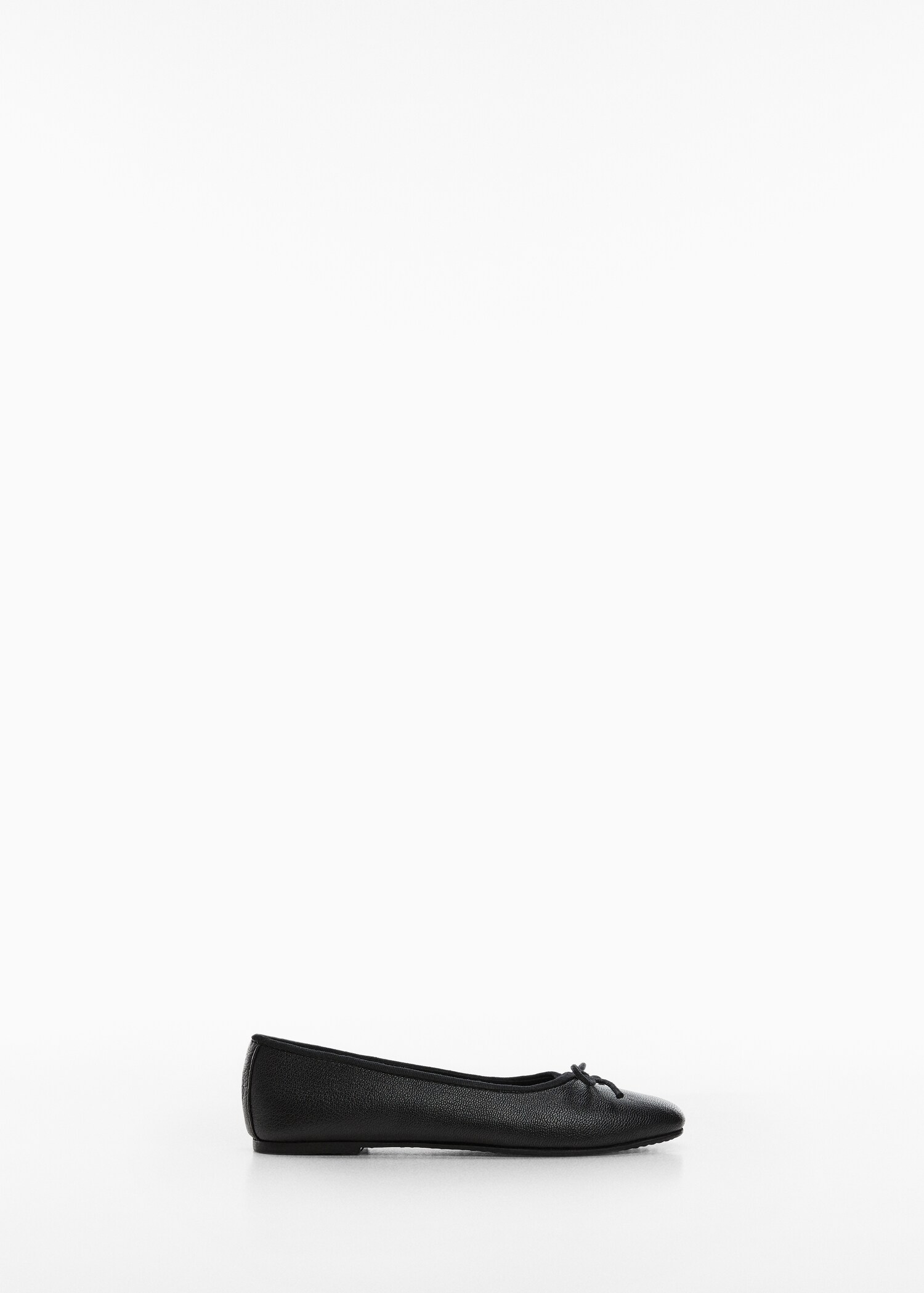 Leather ballet flats with bow - Article without model