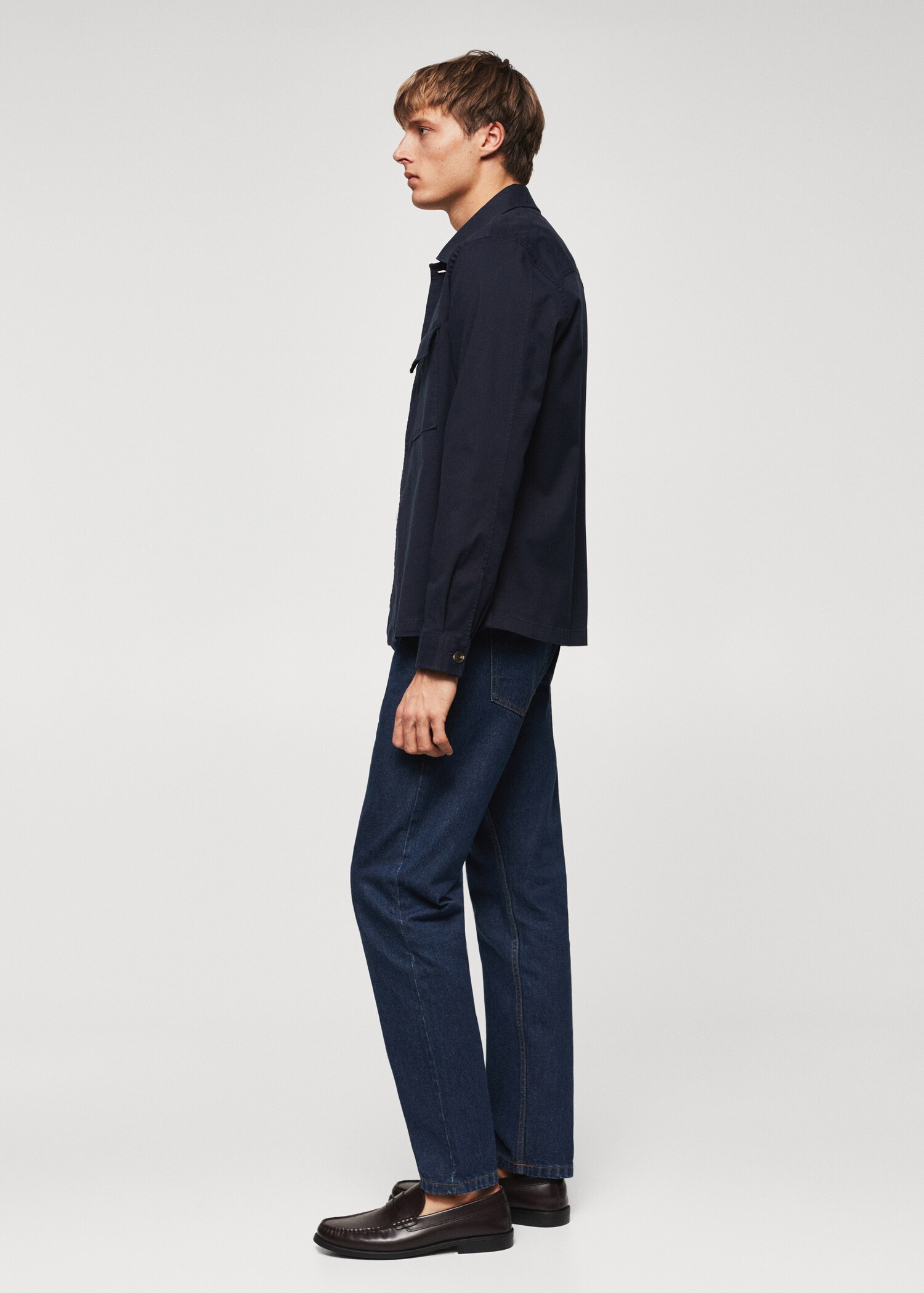 Chest-pocket cotton overshirt - Details of the article 6
