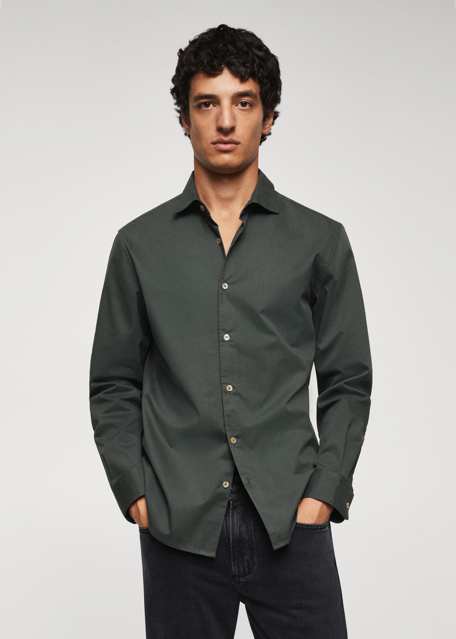 Chemise slim fit coton - Plan moyen