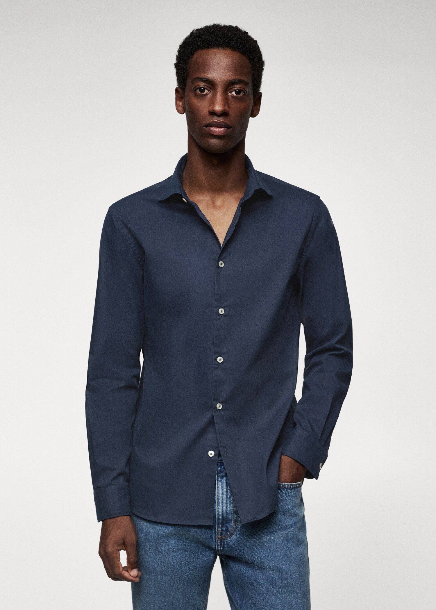 Chemise slim fit coton - Plan moyen