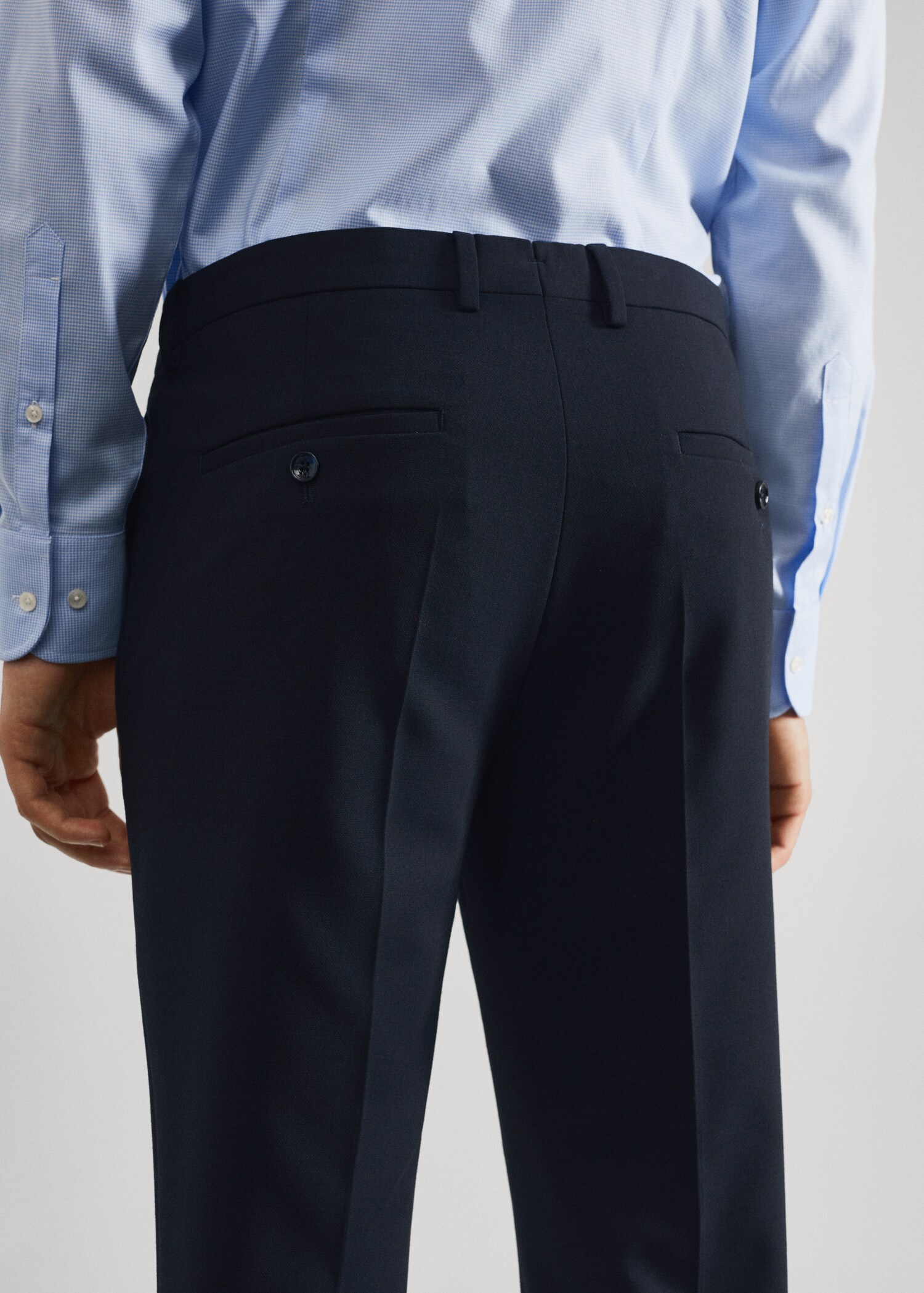 Костюмные брюки super slim fit - Деталь изделия 6