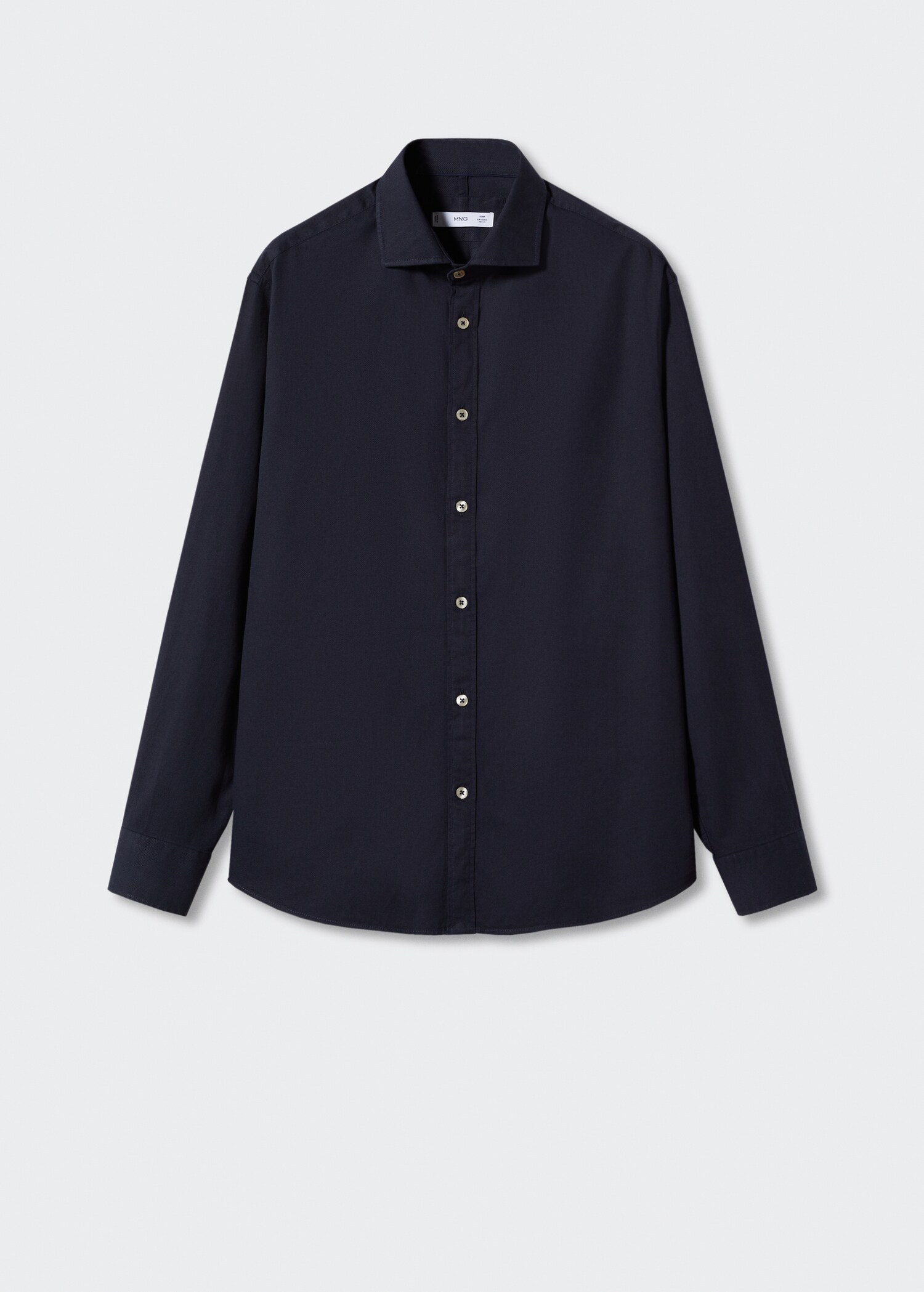 Camisa slim fit algodón estructura - Artículo sin modelo