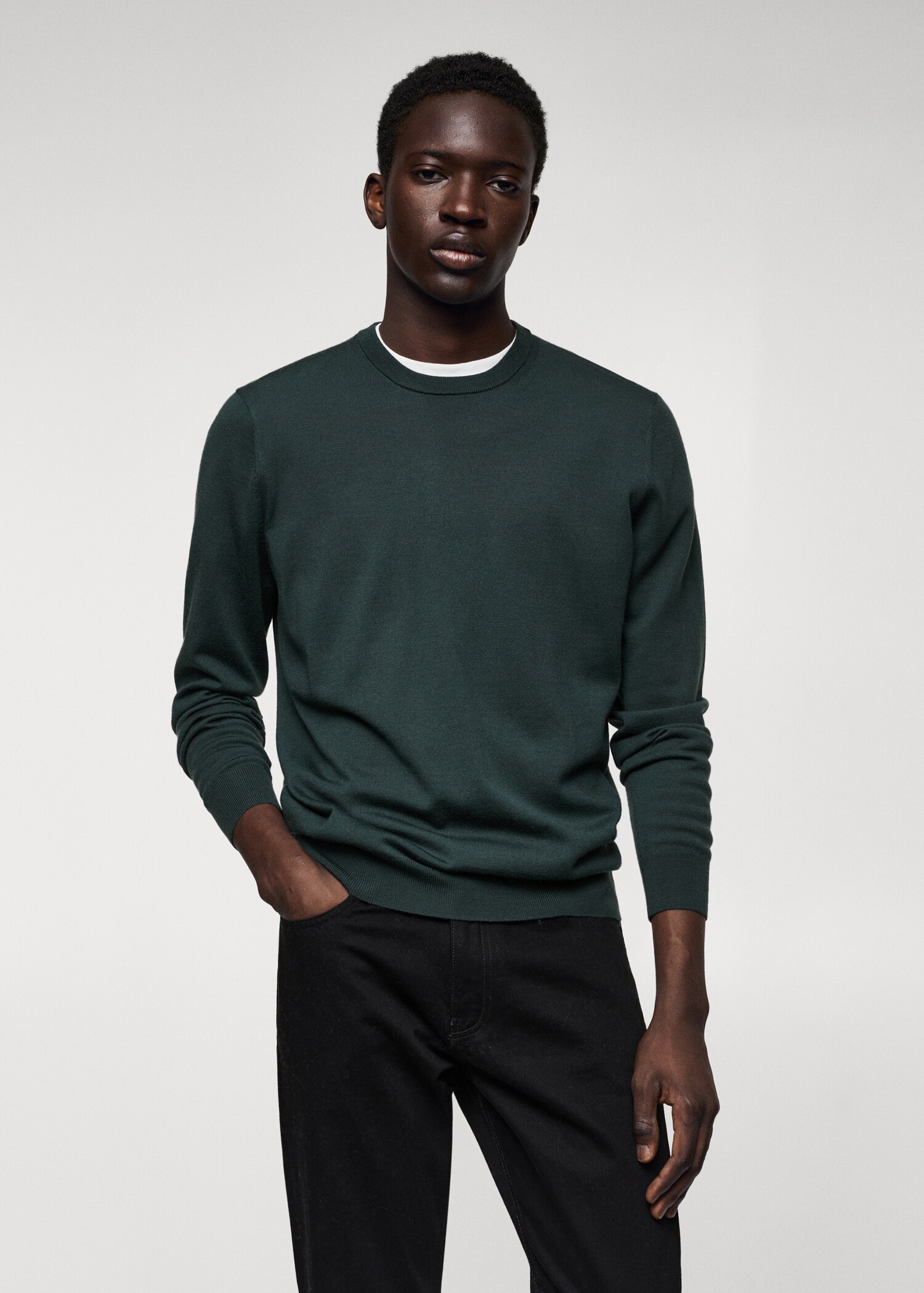 Pull laine mérinos lavable - Plan moyen