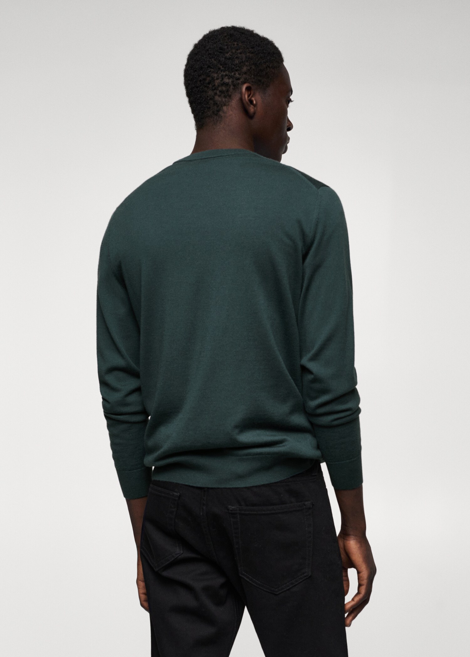 Pull laine mérinos lavable - Verso de l’article