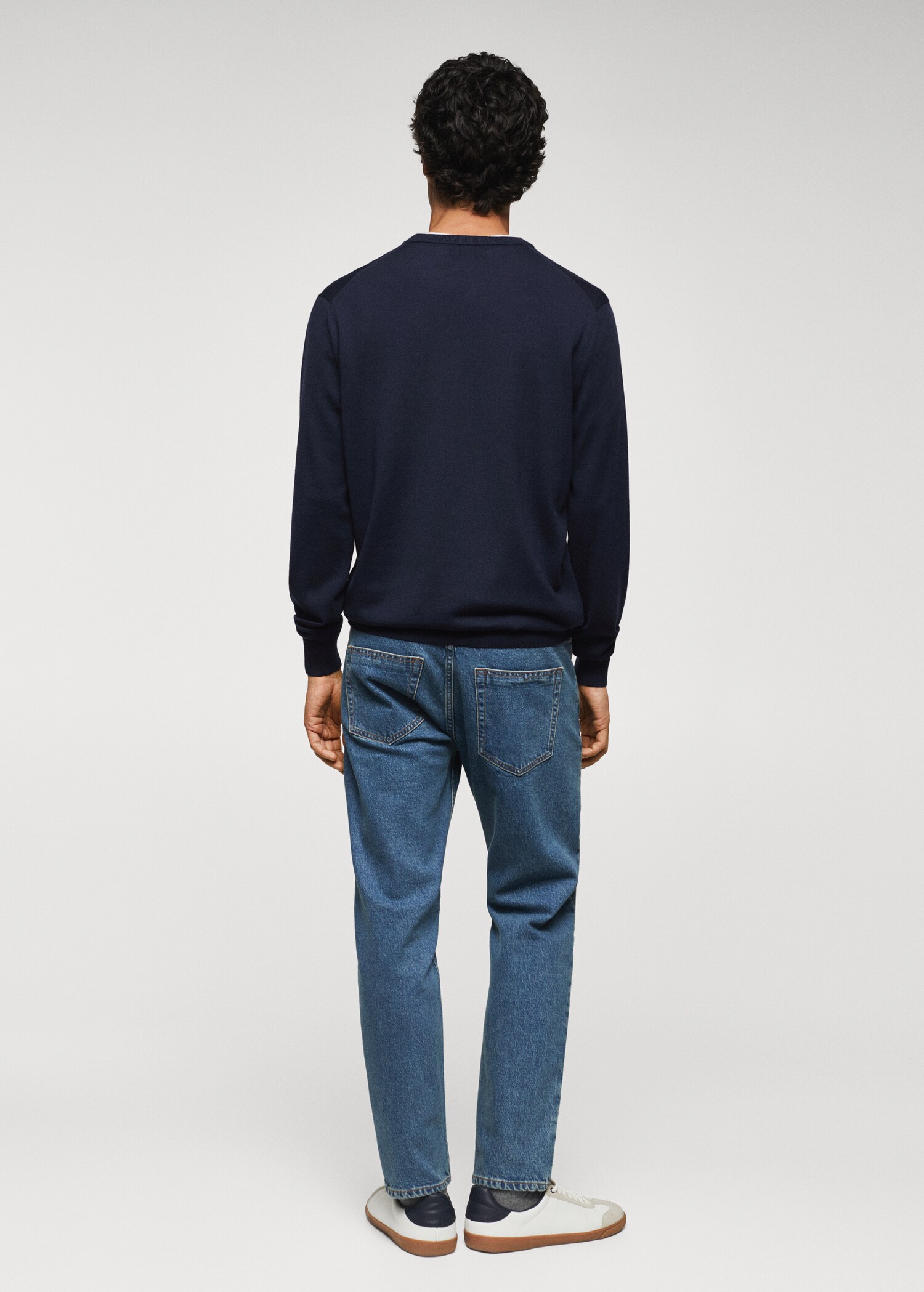 Pull laine mérinos lavable - Verso de l’article