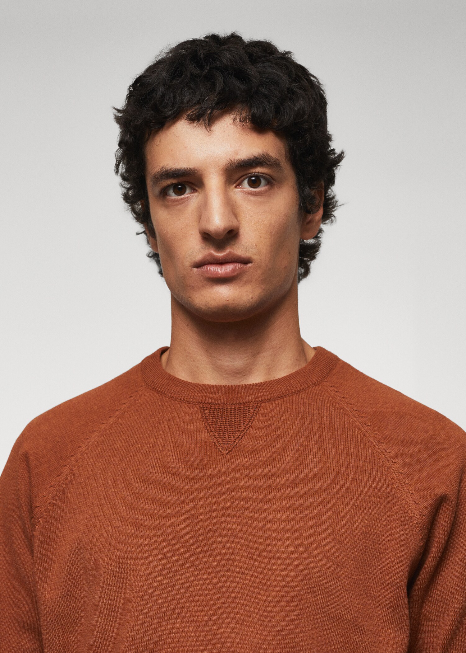 Fine-knit cotton sweater - Details of the article 1