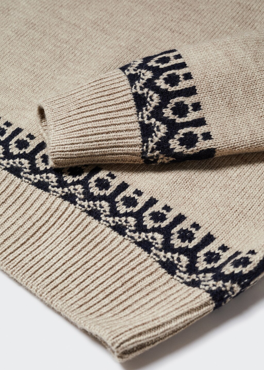 Jacquard trui heren hotsell
