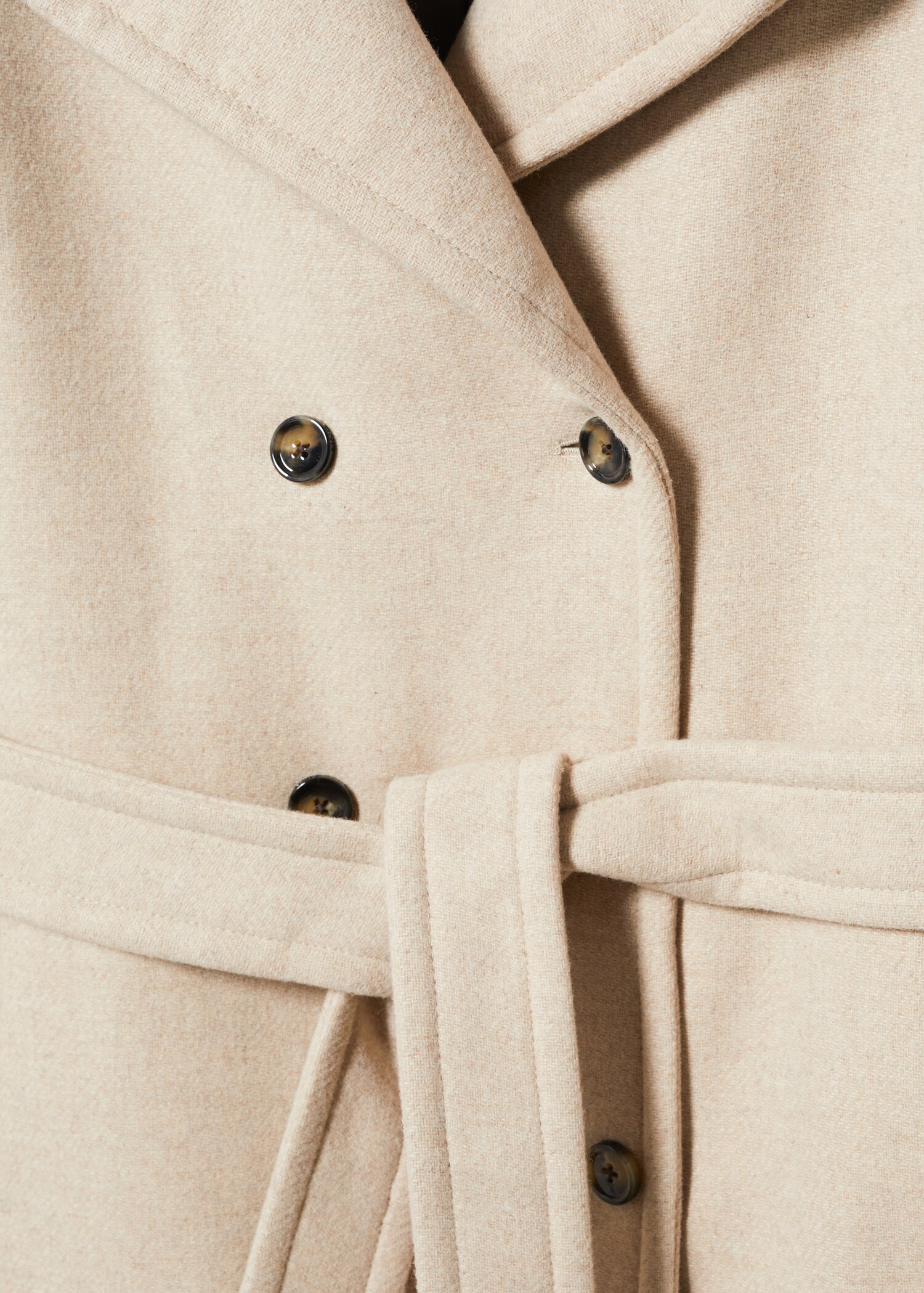 Manteau laine ceinture - Détail de l'article 8
