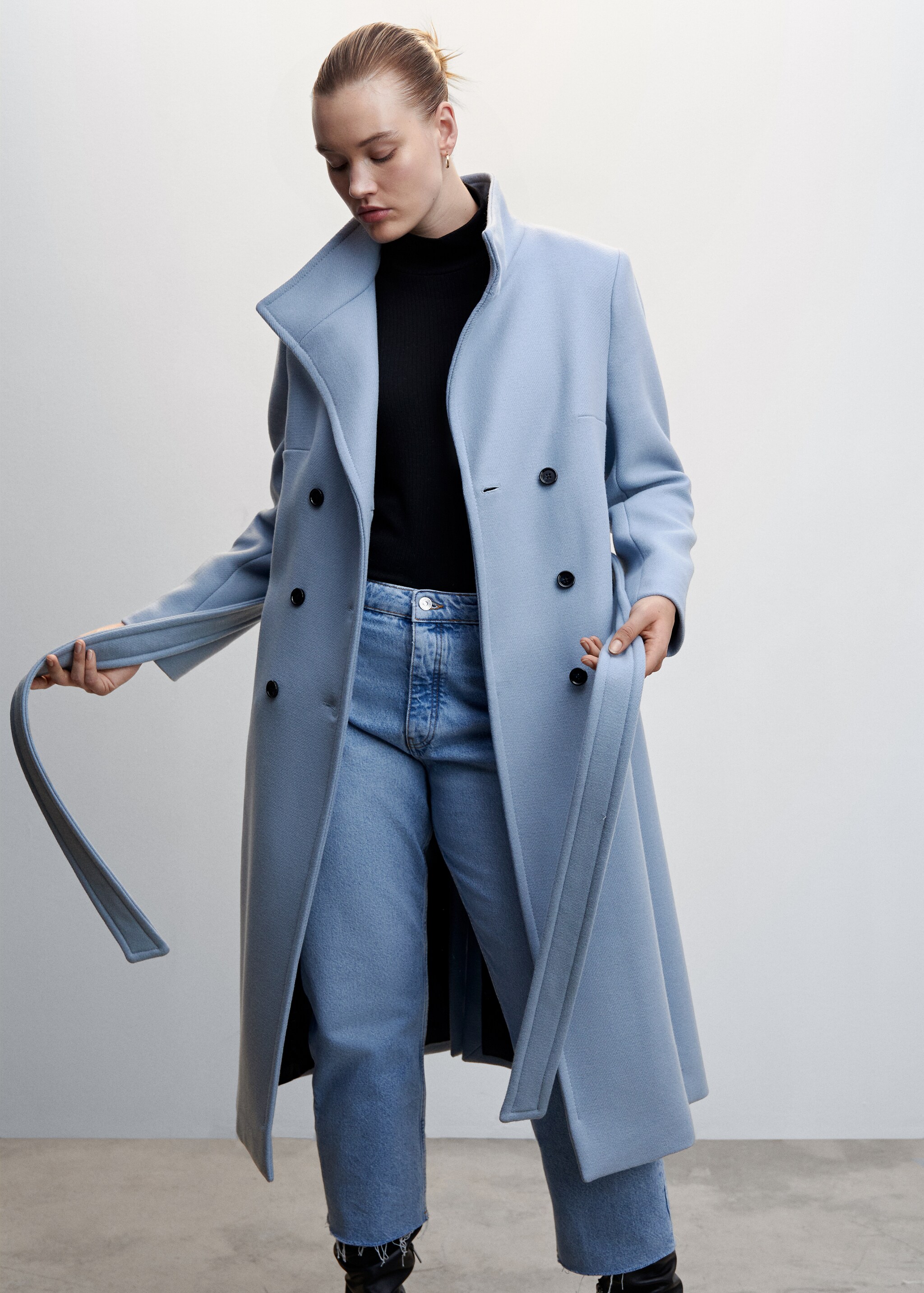 Woolen coat with belt - Details of the article 5