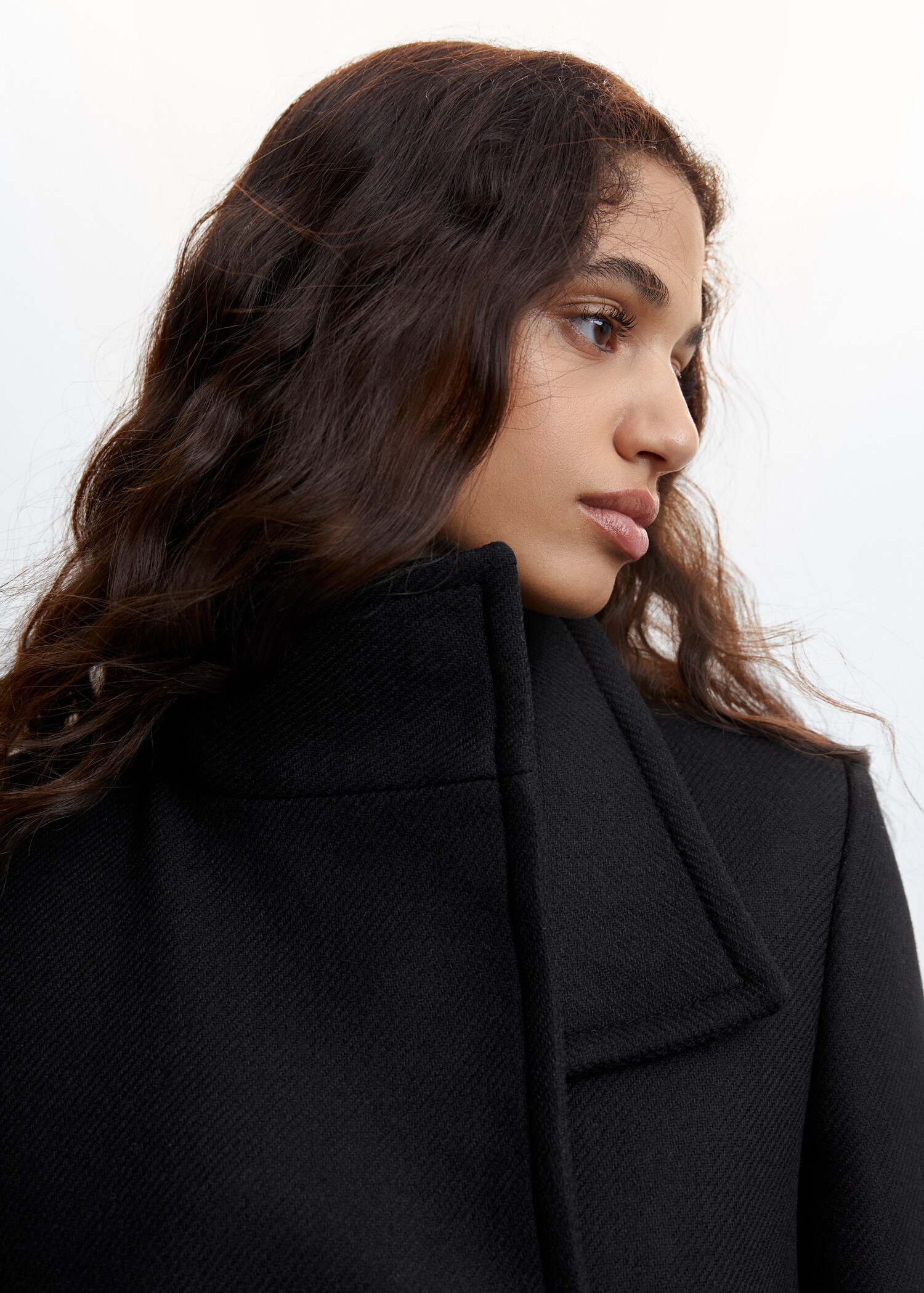 Woolen coat with belt - Details of the article 1