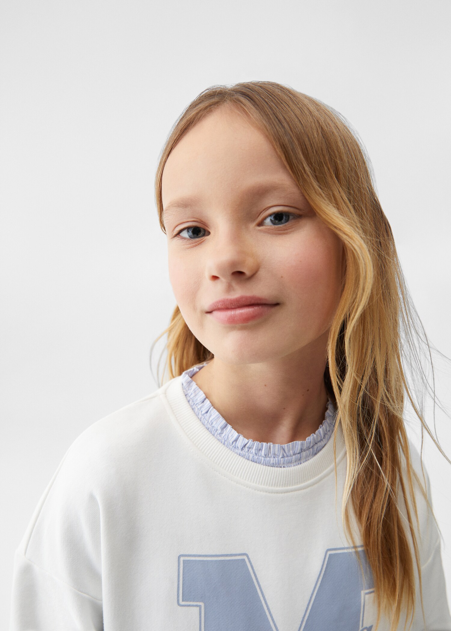 Gemustertes Baumwoll-Sweatshirt - Detail des Artikels 1