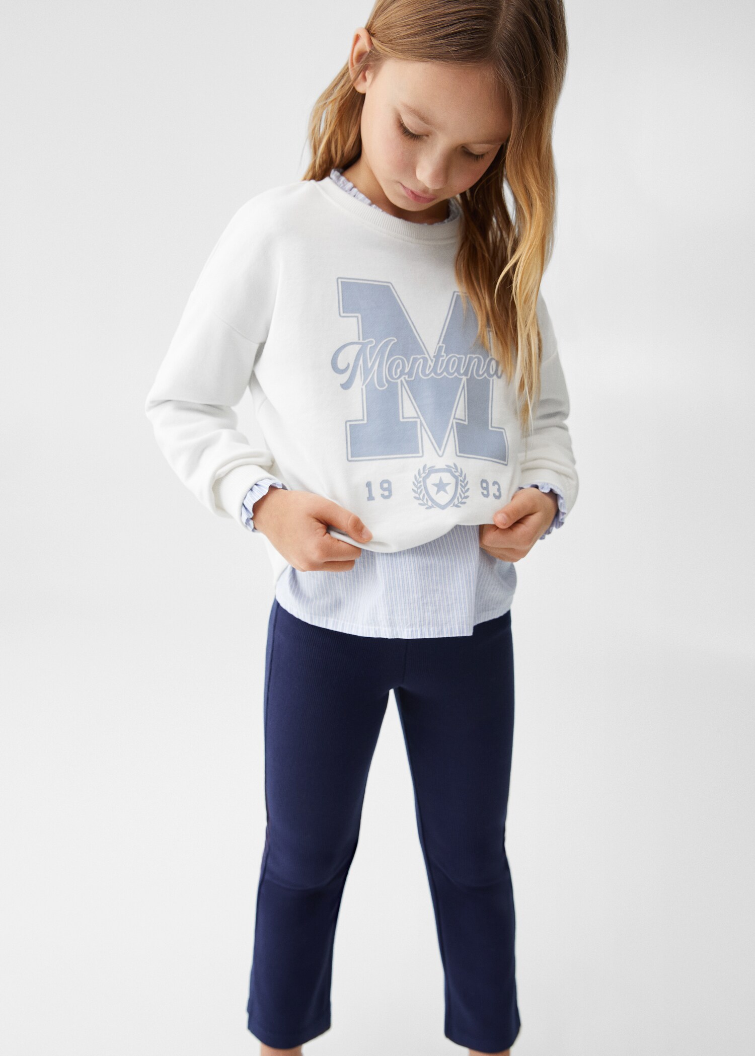 Gemustertes Baumwoll-Sweatshirt - Detail des Artikels 2