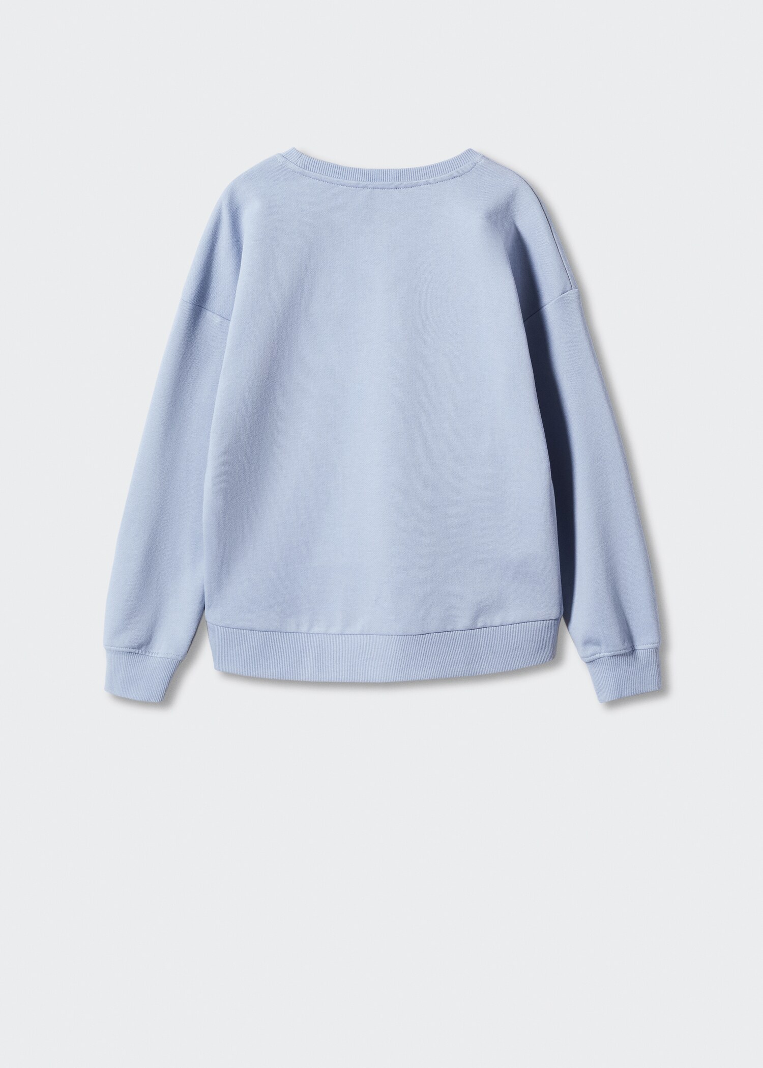 Gemustertes Baumwoll-Sweatshirt - Rückseite des Artikels